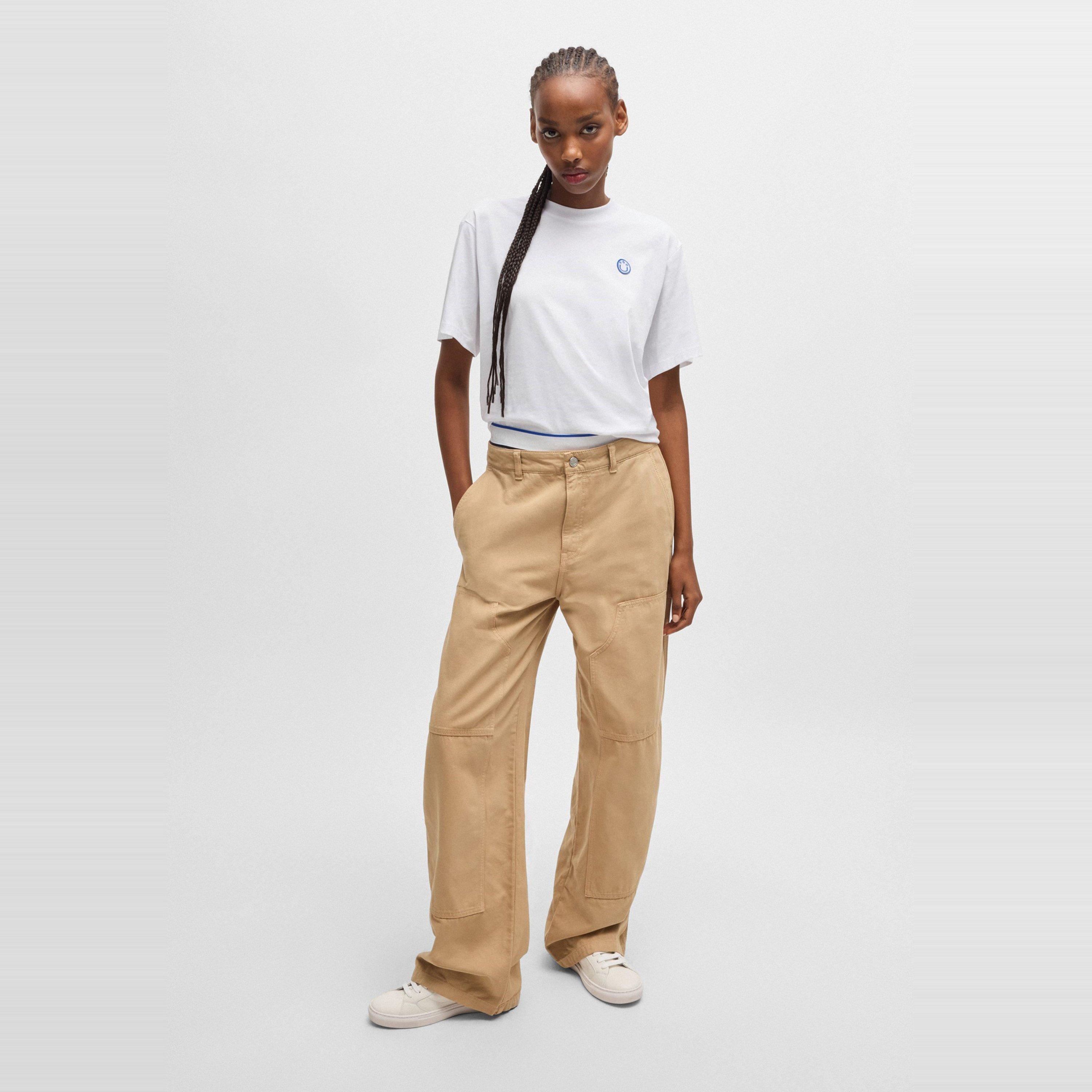 White 100 - Hugo - Women's Vintage Oversized T-Shirt - 6