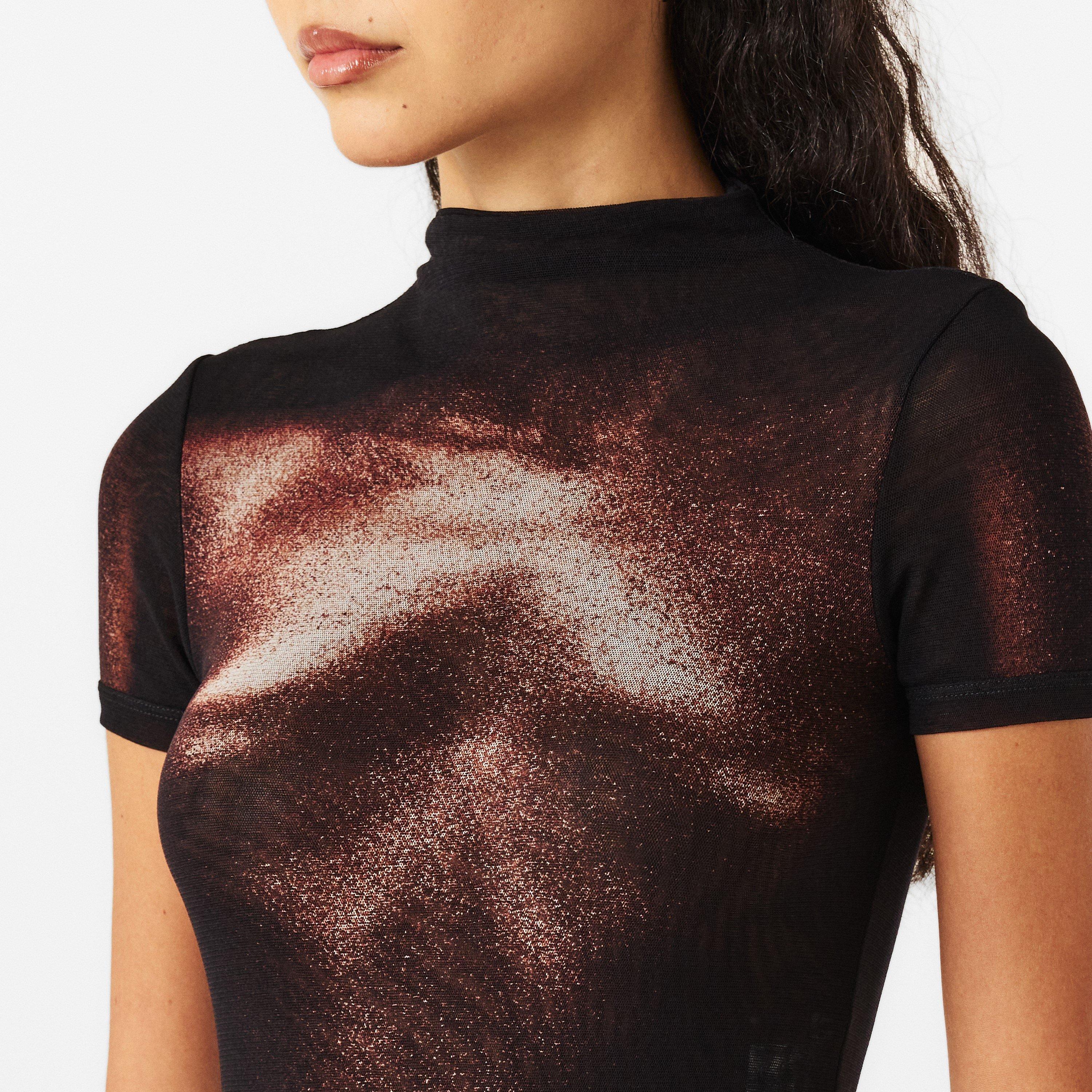 Black/Brown - Jean Paul Gaultier - Women's Mini Dress - 5