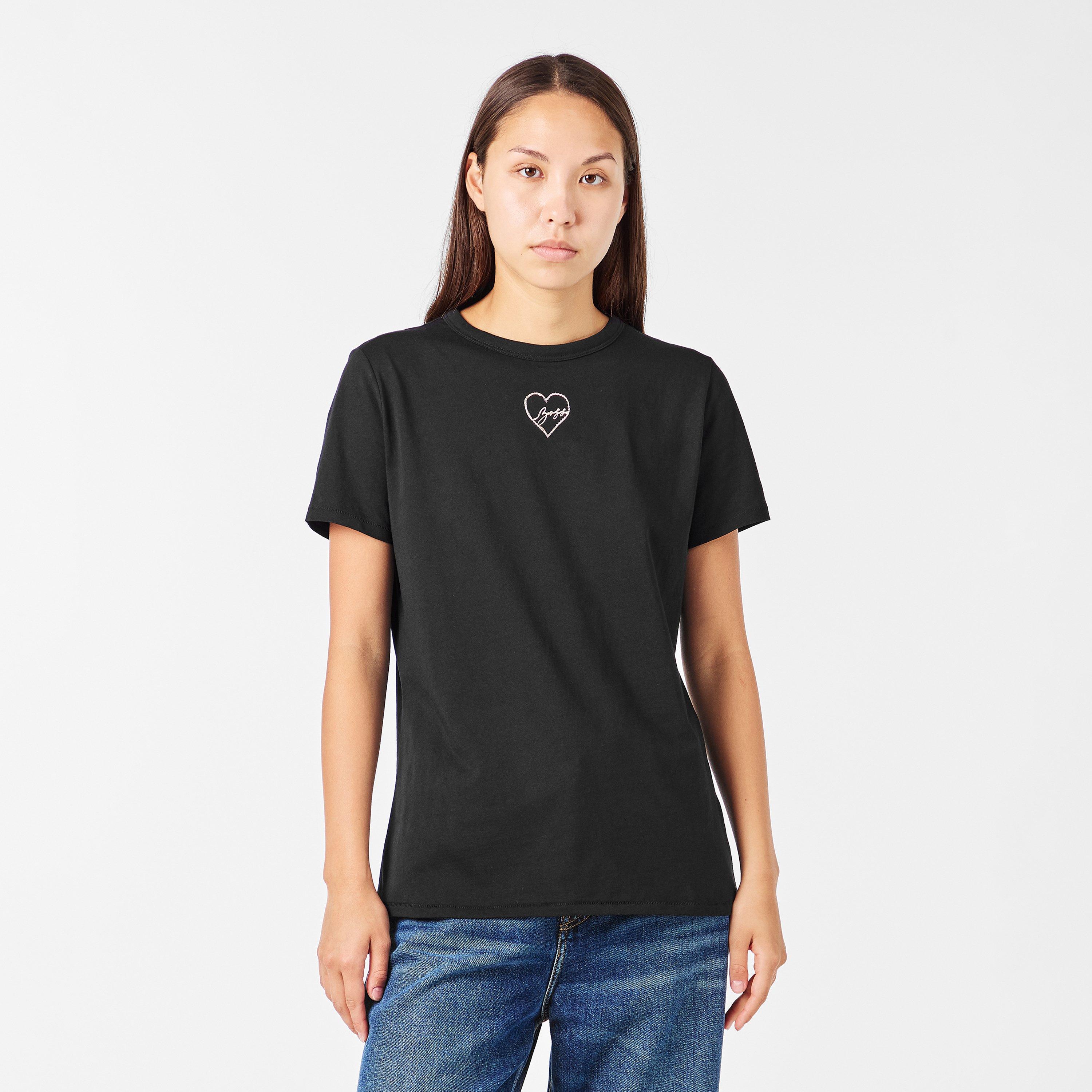 Black 003 - Boss - Women's Elogo Print T-Shirt, Crystal Print T-Shirt - 3