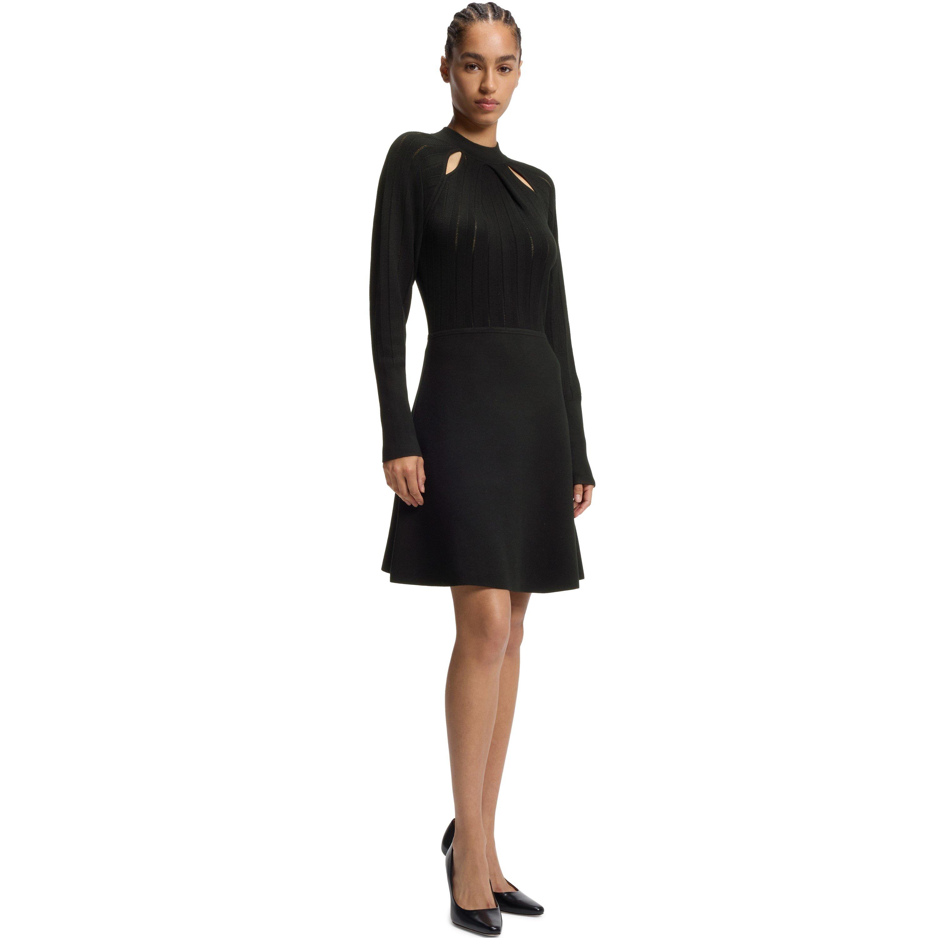 Black 001 - Boss - Women's Fuccia  Black A Line Dress - 2