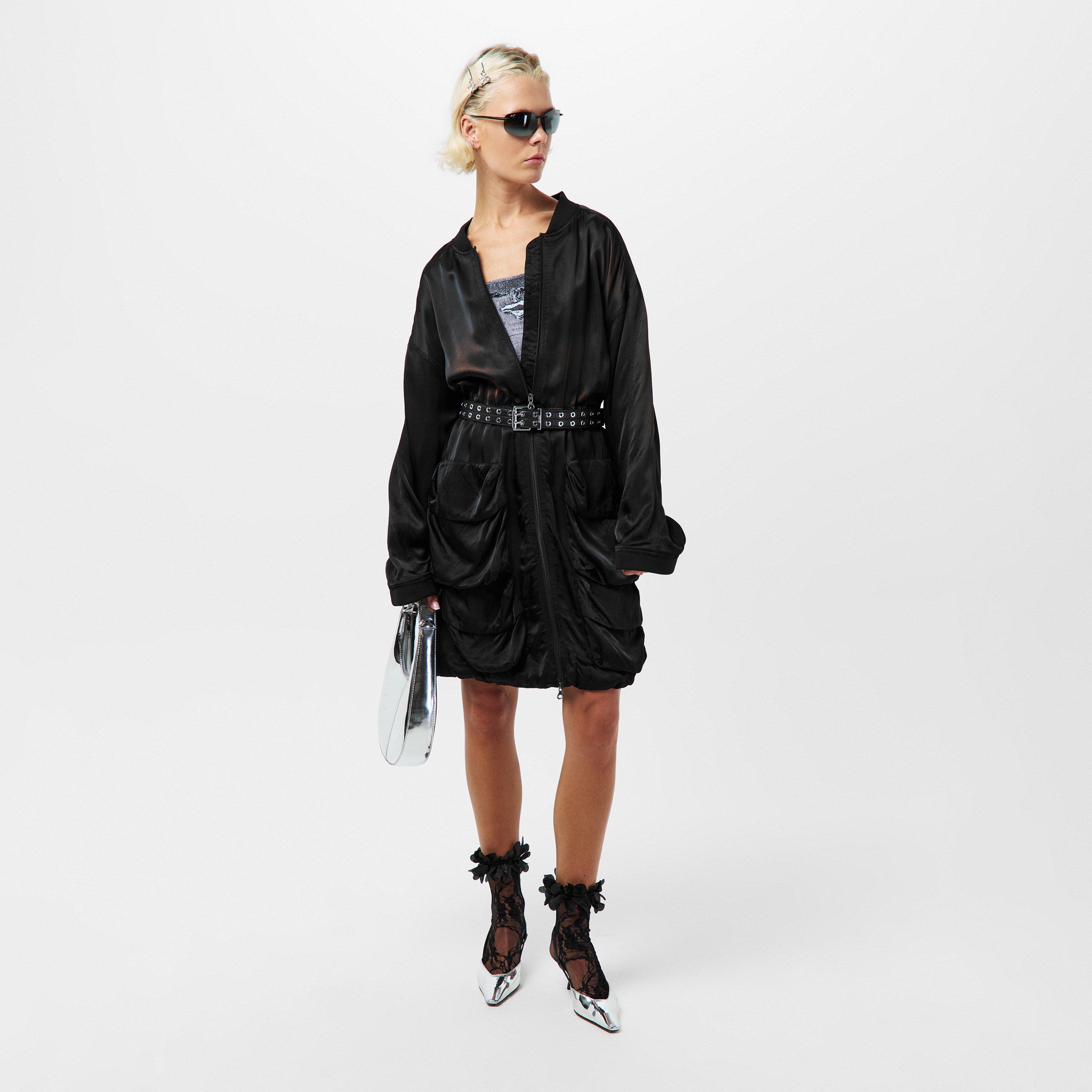 Black Black - Diesel - Women's Saran Mini Dress - 6