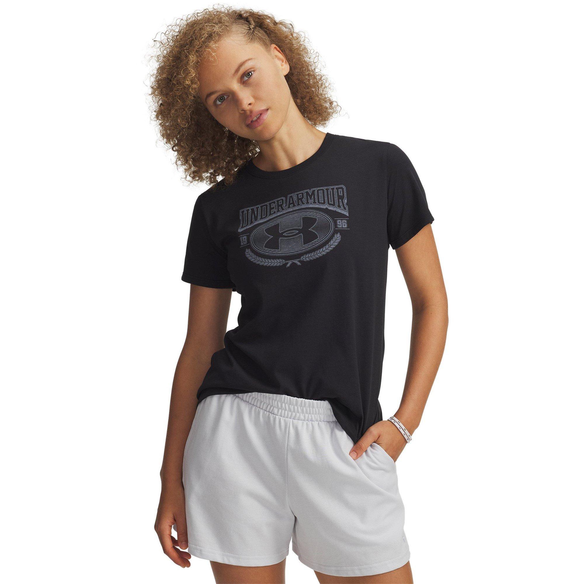 Black/White - Under Armour - Womens Varsity T-Shirt - 1