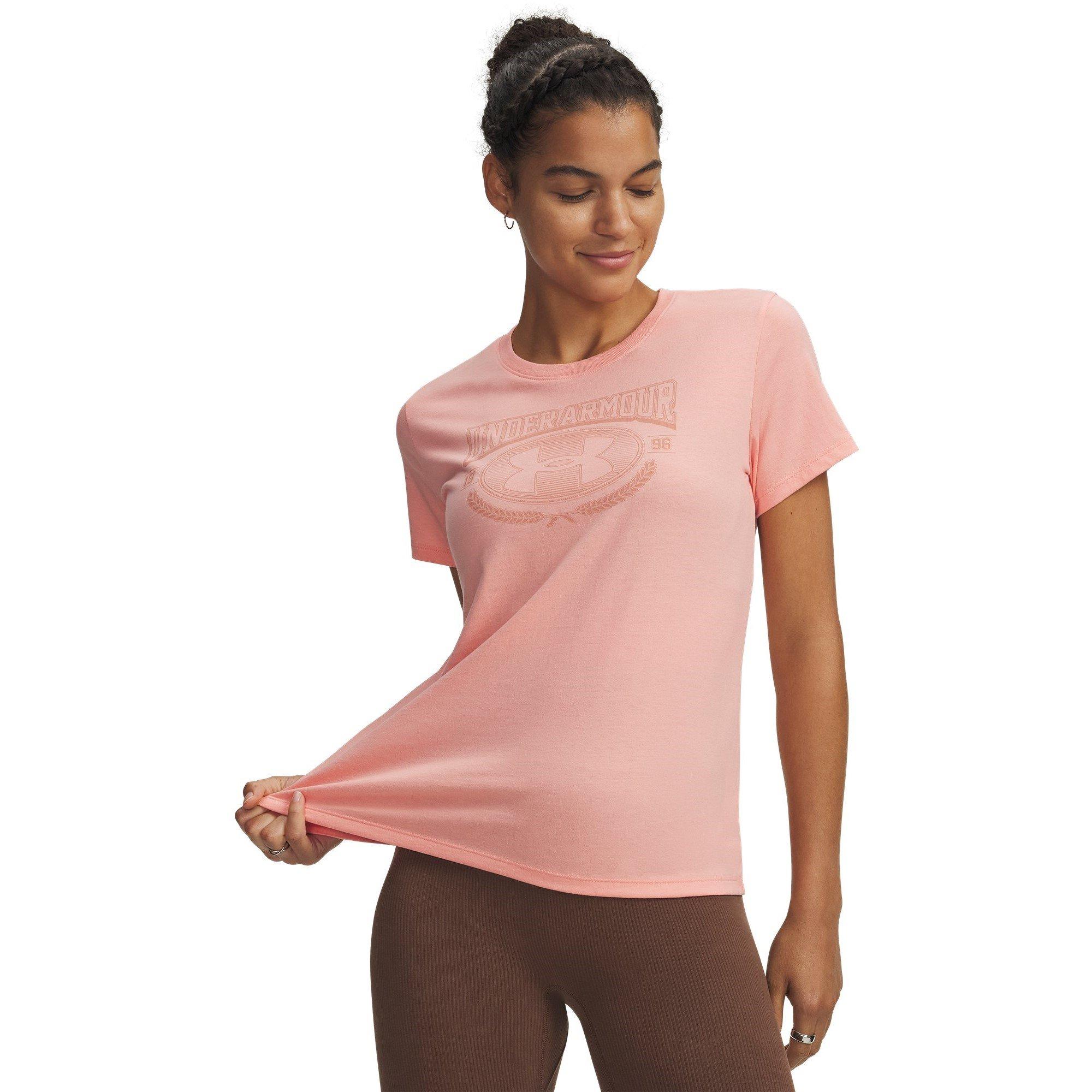 Under Armour Women's Varsity T-Shirt - Posh Pink - 12 (M)
