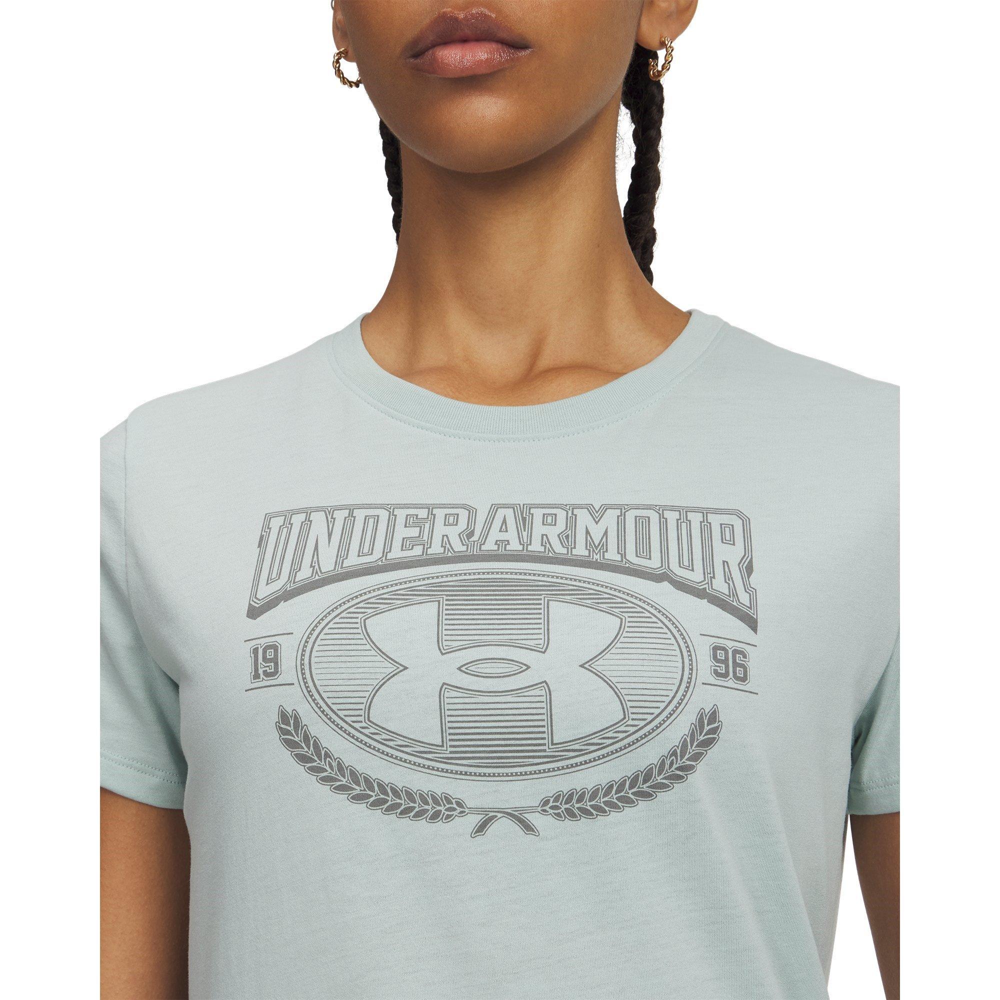 Blue/Green - Under Armour - Womens Varsity T-Shirt - 3