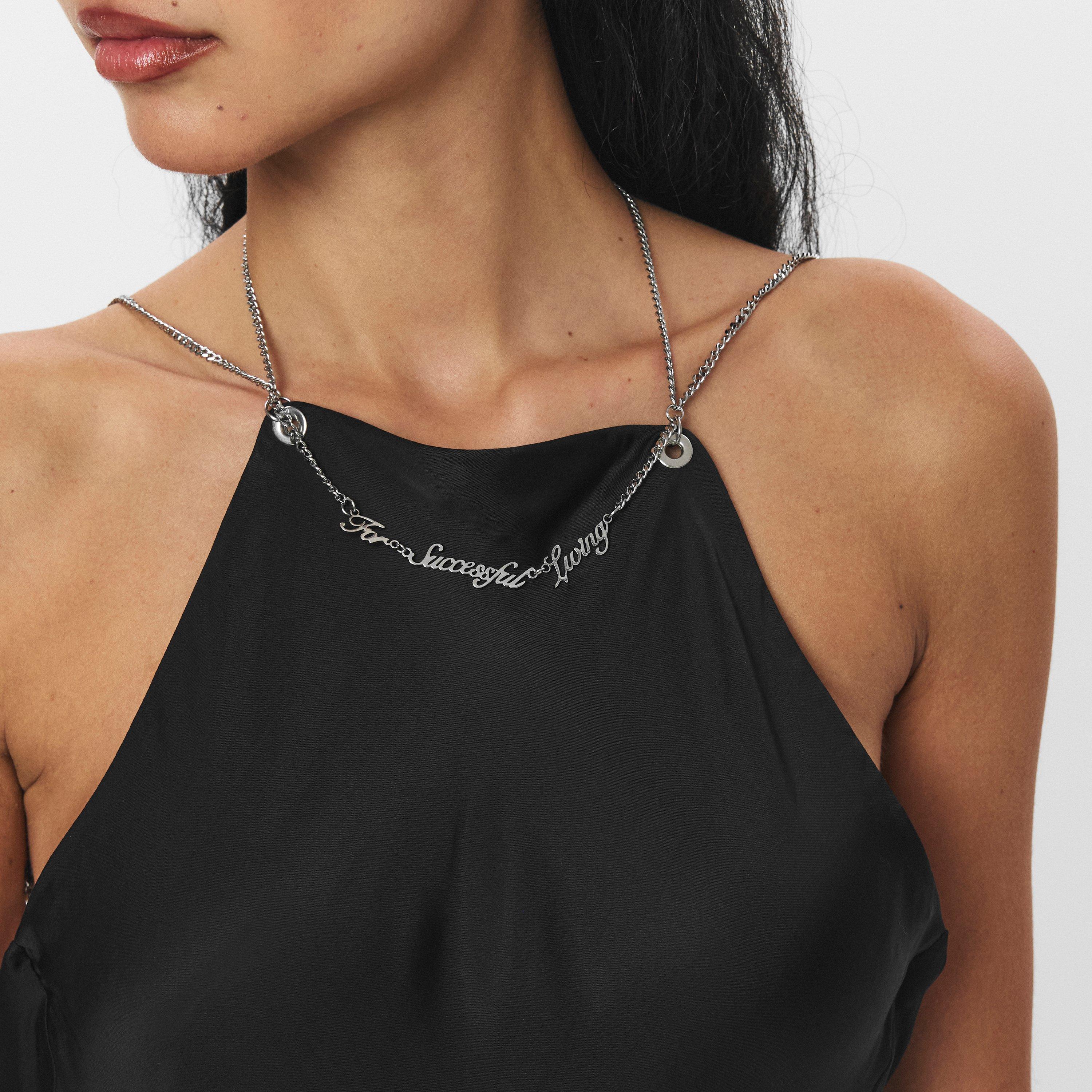 Black Black - Diesel - Women's D Eliz Slip Dress - 5