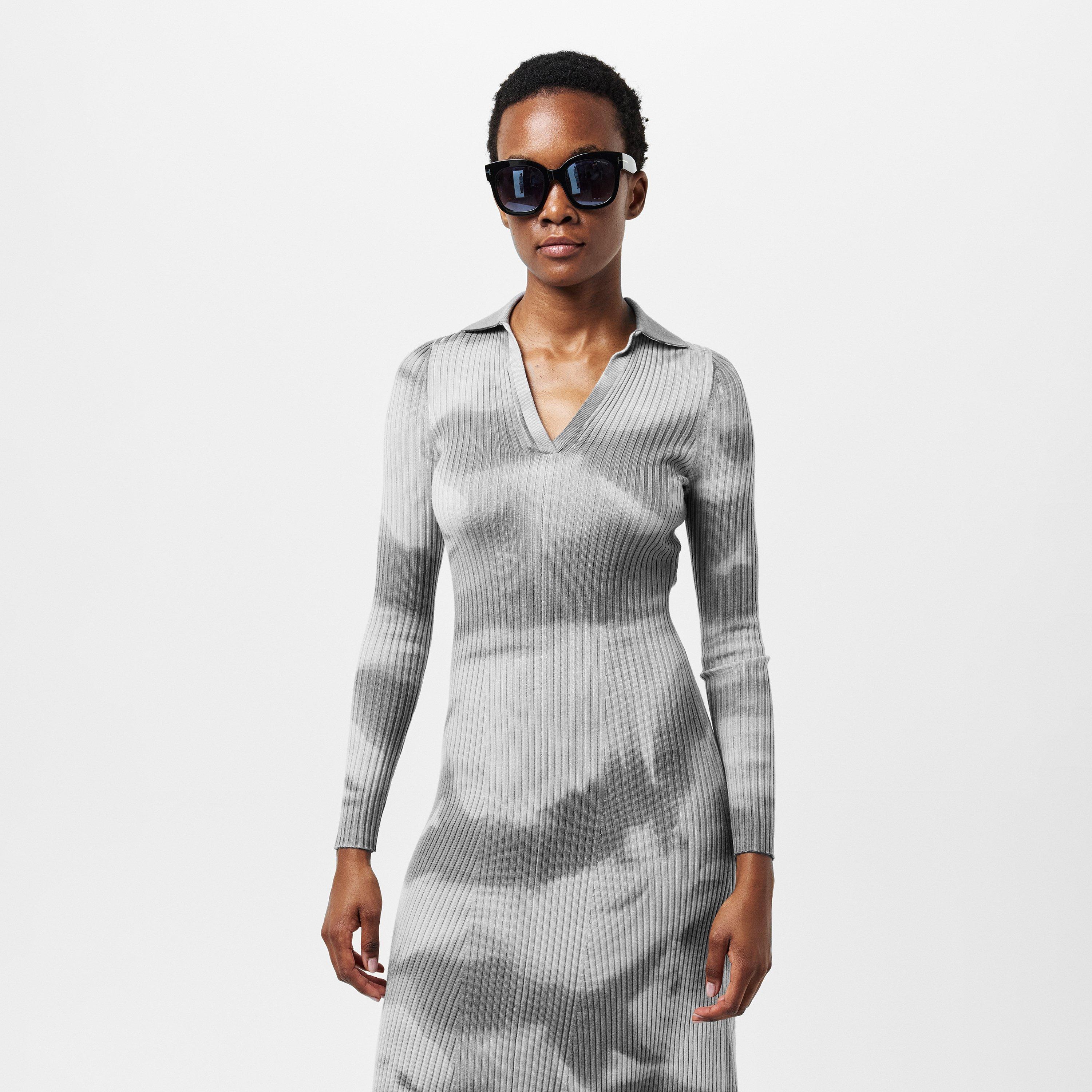 Frost Gray - Diesel - Women's Bridge Polo Dress - 3