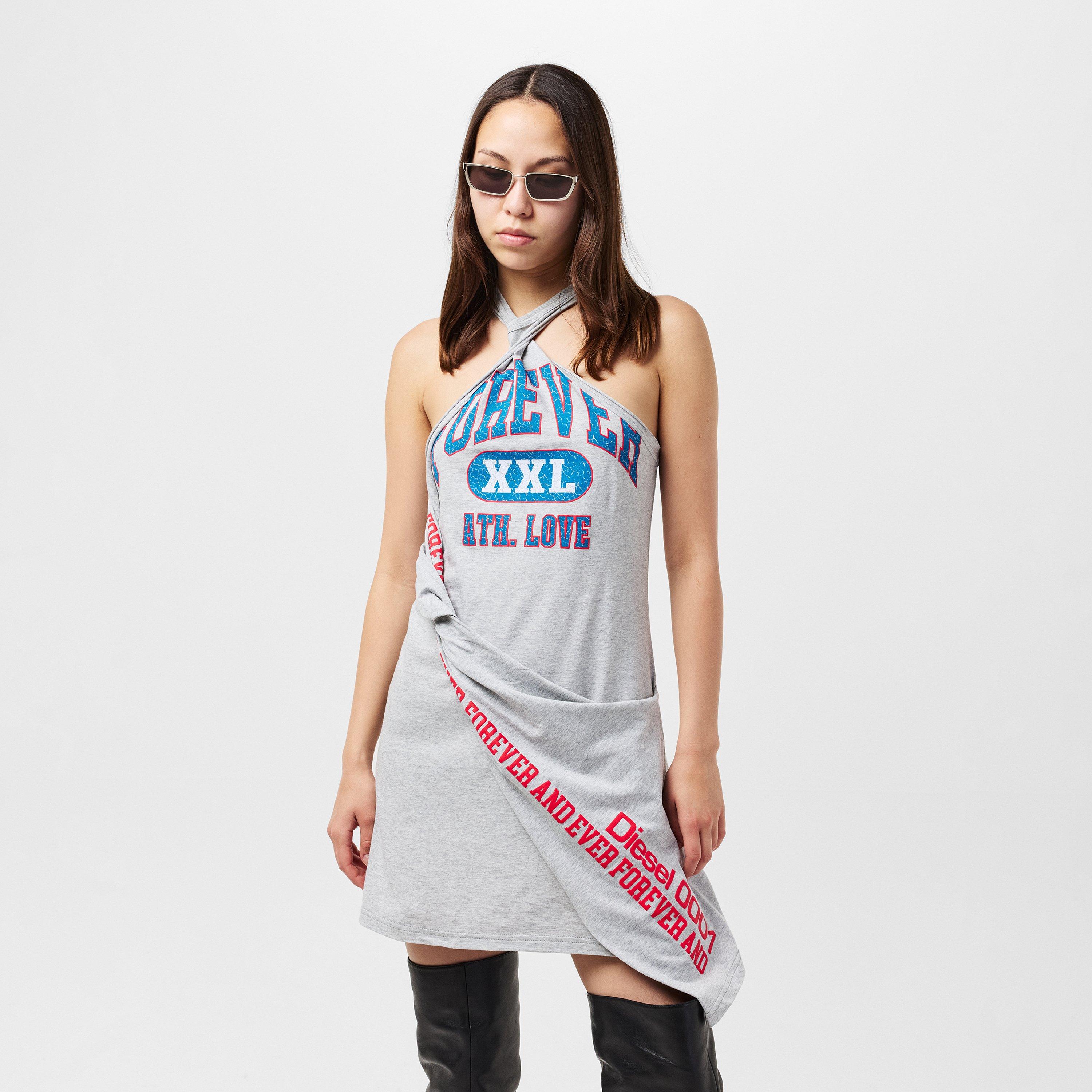 Grey Melange - Diesel - Women's D Zelie Mini Dress - 3