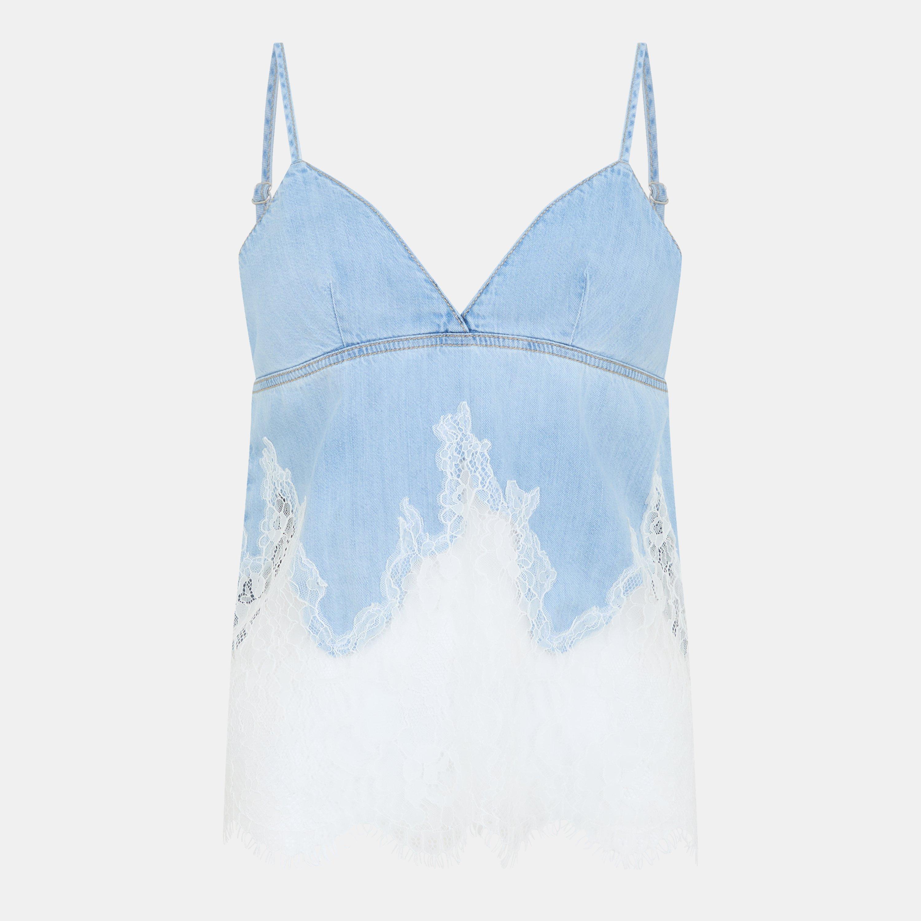 Blue Denim - Diesel - Women's Wrap Top - 1