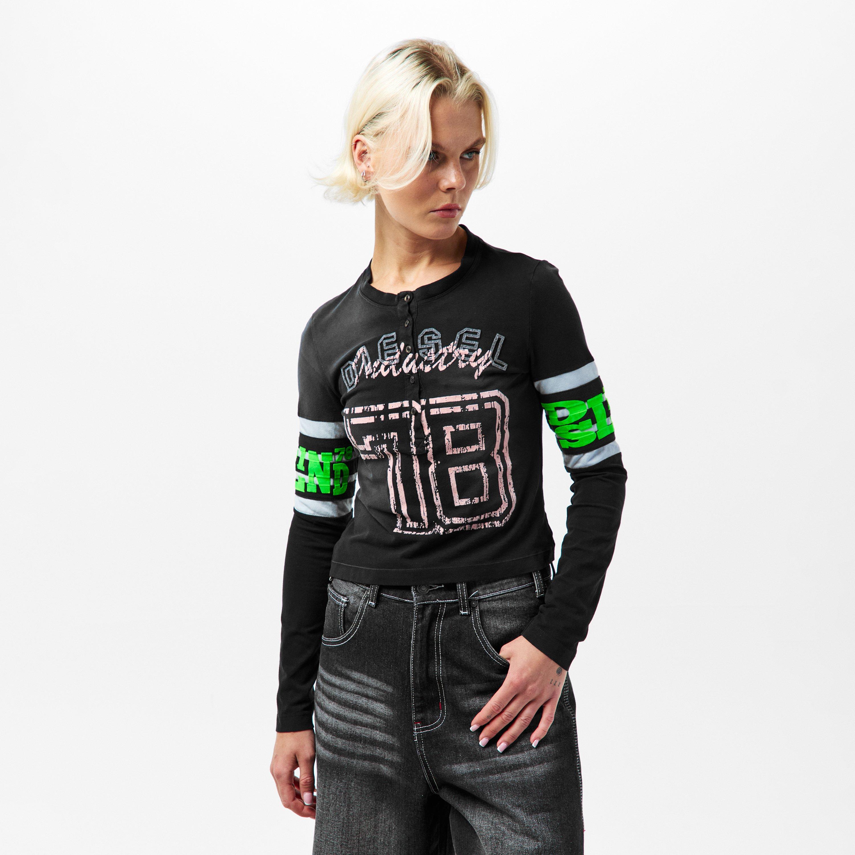 Black Black - Diesel - Women's Regular Fit T-Shirt - 3