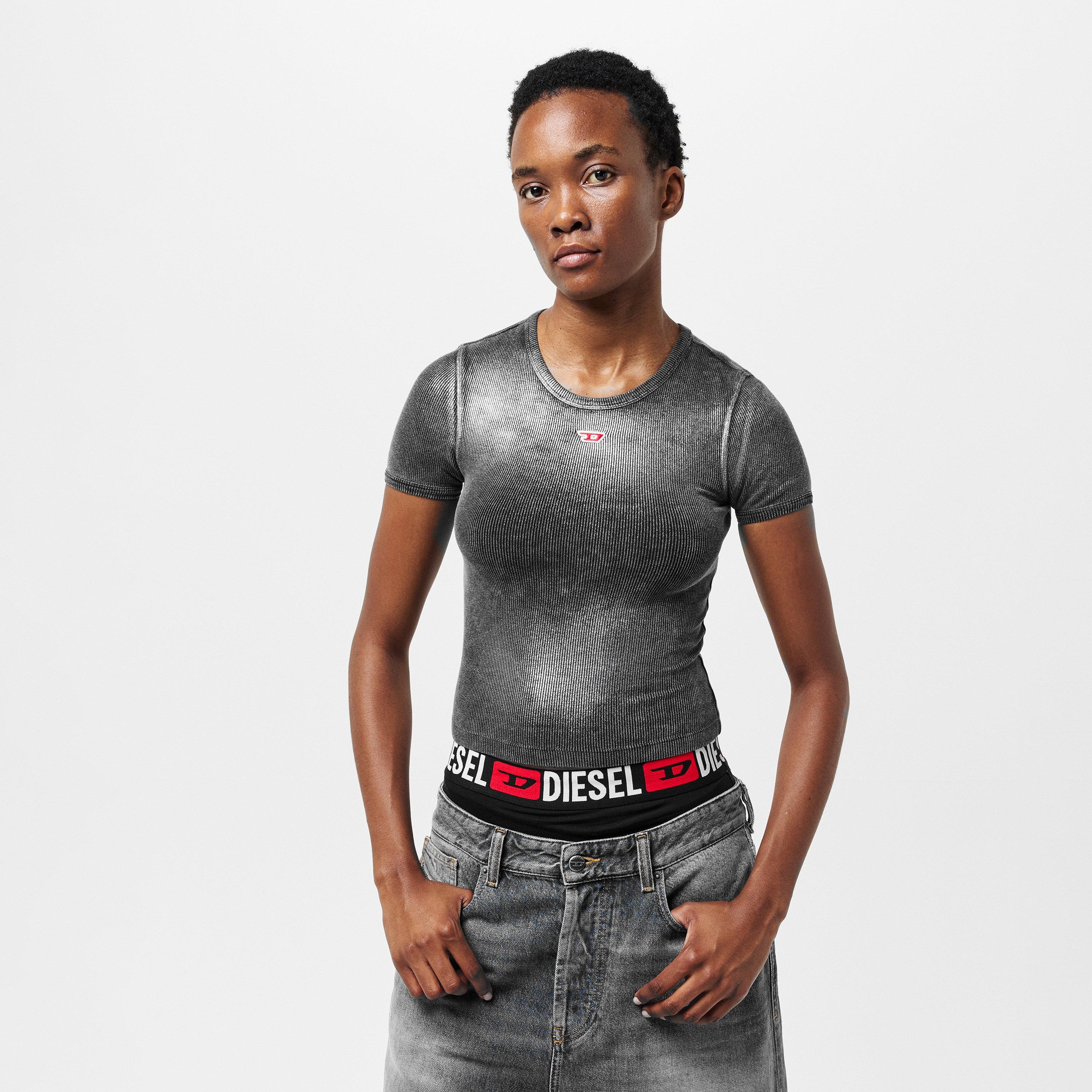 Black - Diesel - Women's Regular Fit T-Shirt - 3