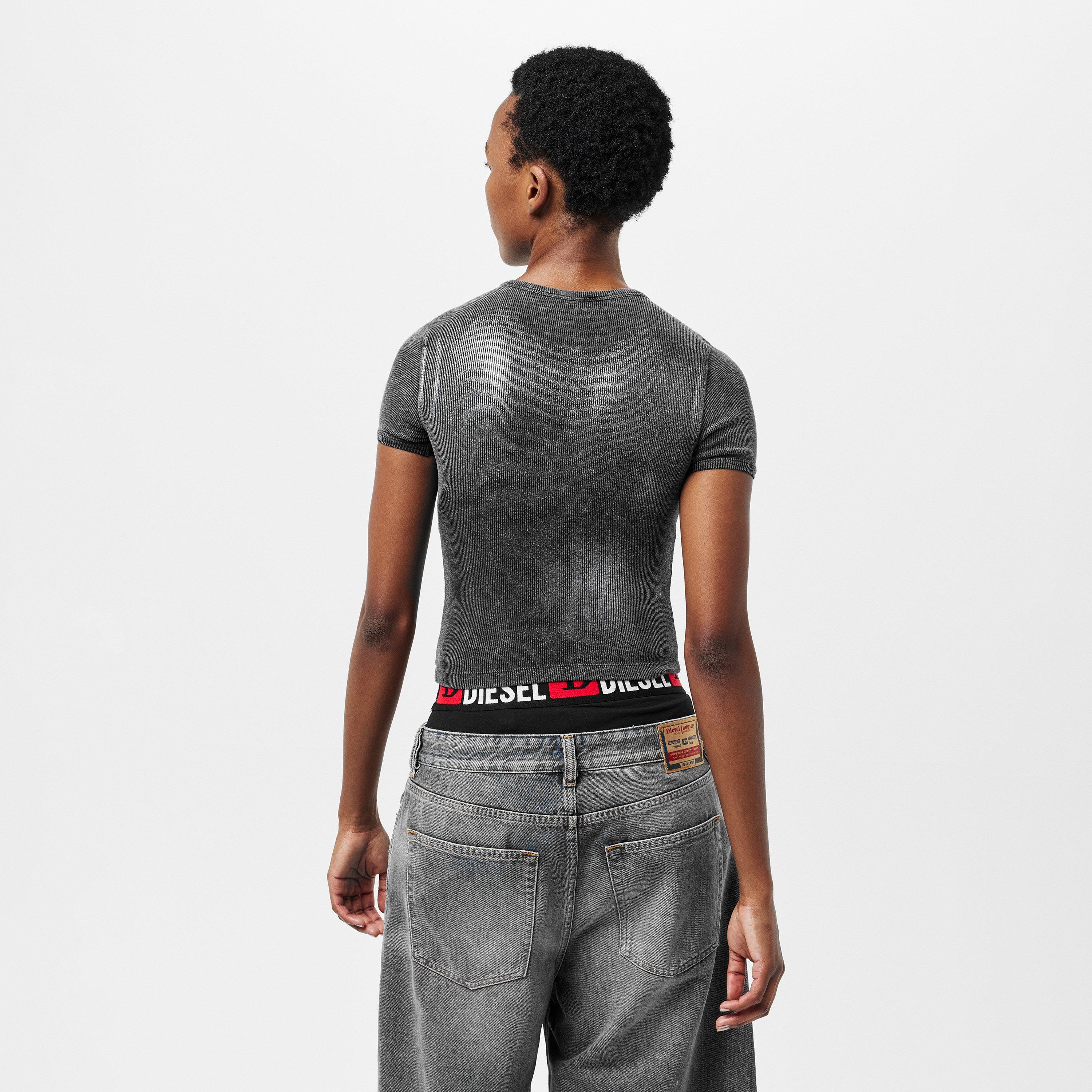 Black - Diesel - Women's Regular Fit T-Shirt - 4