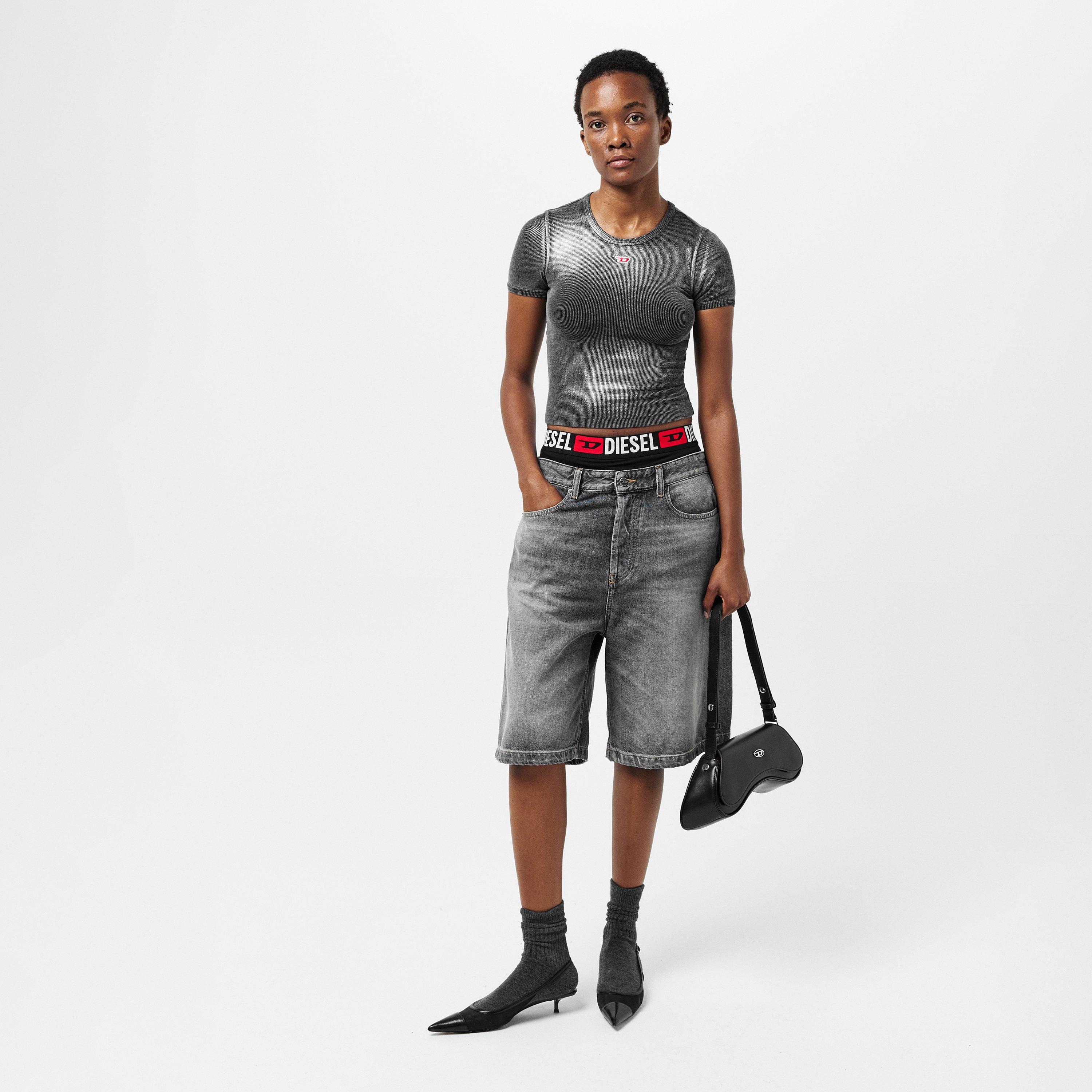 Black - Diesel - Women's Regular Fit T-Shirt - 6