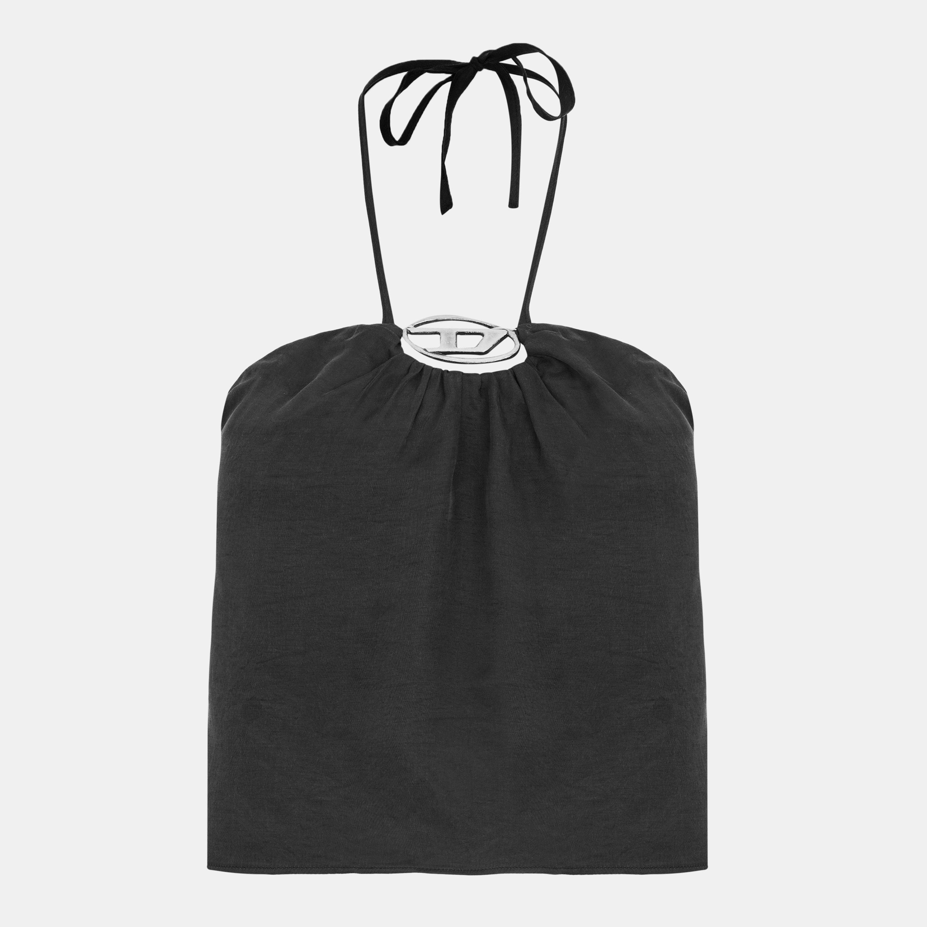 Jet Black - Diesel - Women's Adjustable Wrap Top - 1