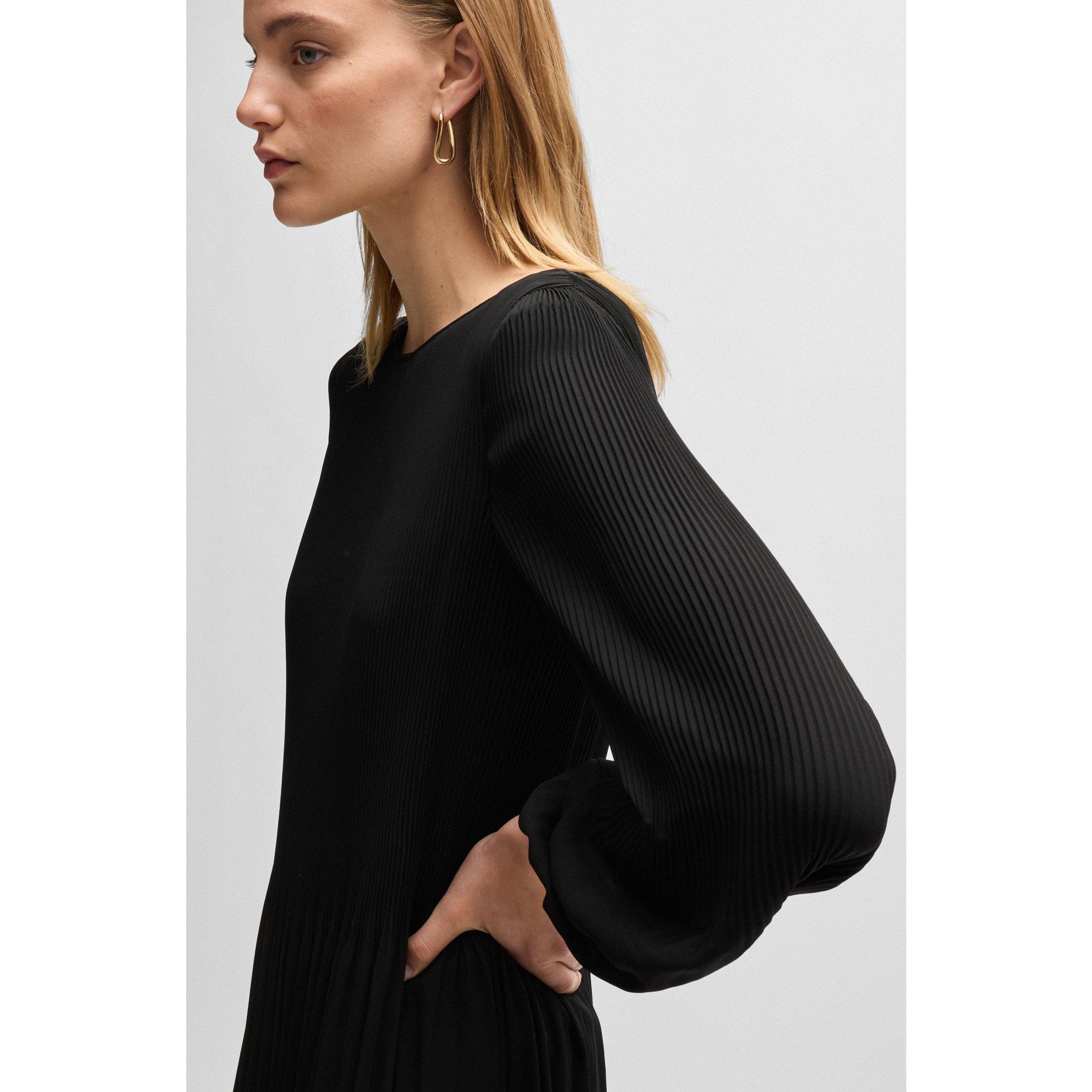 Black - Boss - Dasie Skater Dress, Skater Dress Design - 3