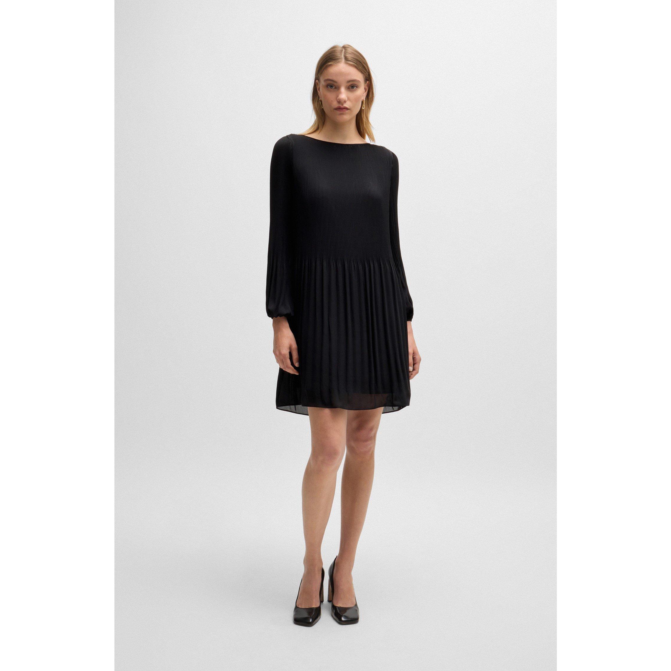 Black - Boss - Dasie Skater Dress, Skater Dress Design - 5