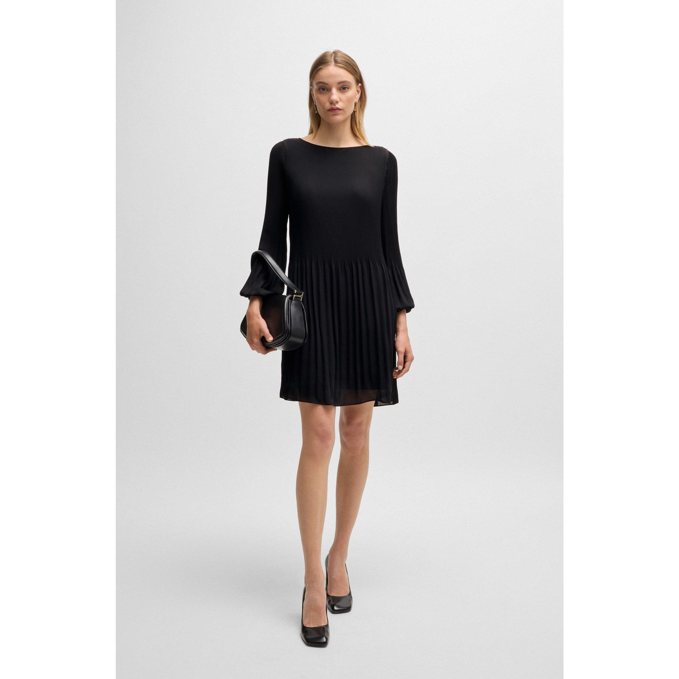 Black - Boss - Dasie Skater Dress, Skater Dress Design - 6