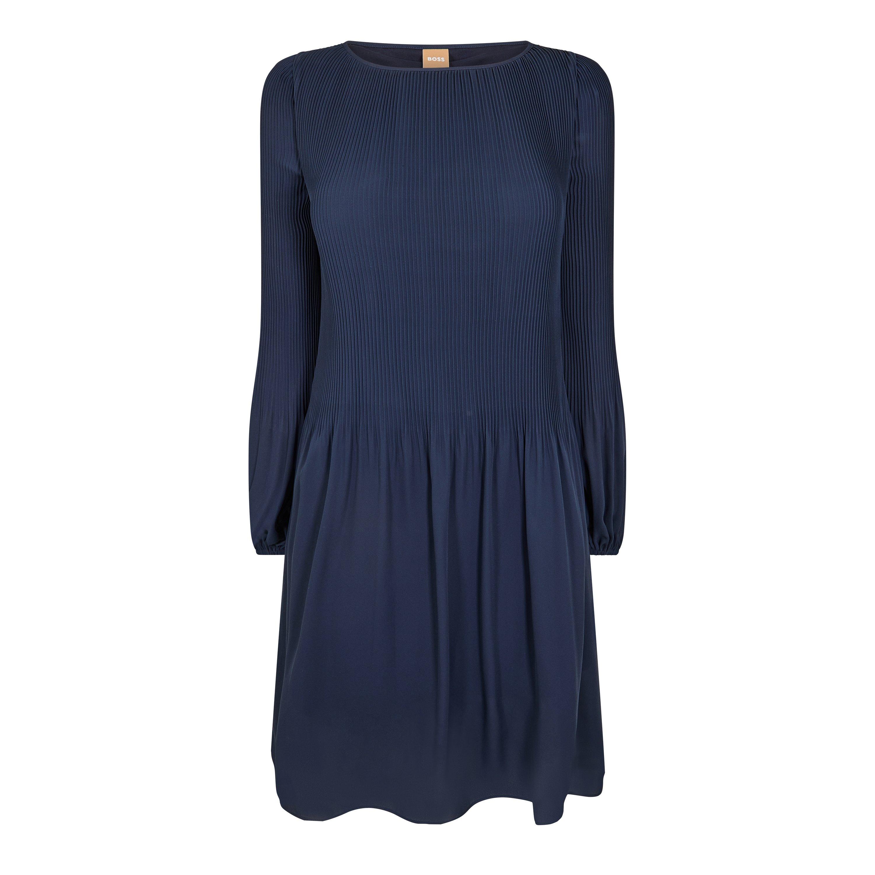 Boss Women's Dasie Skater Dress, Skater Dress Design - Dark Blue - 6 (XS)