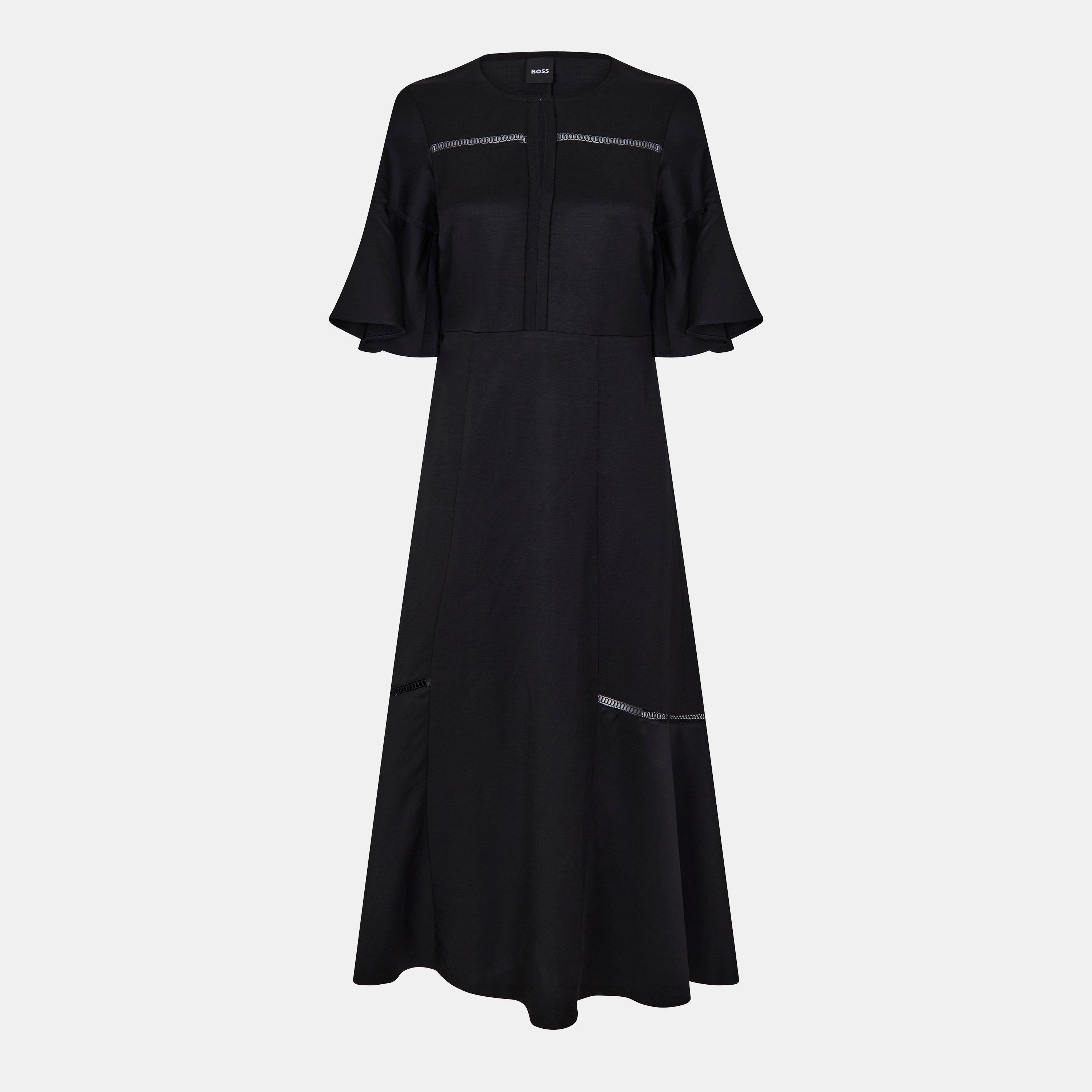 Boss Women's Dileina Skater Design Dress - Black - 6 (XS)