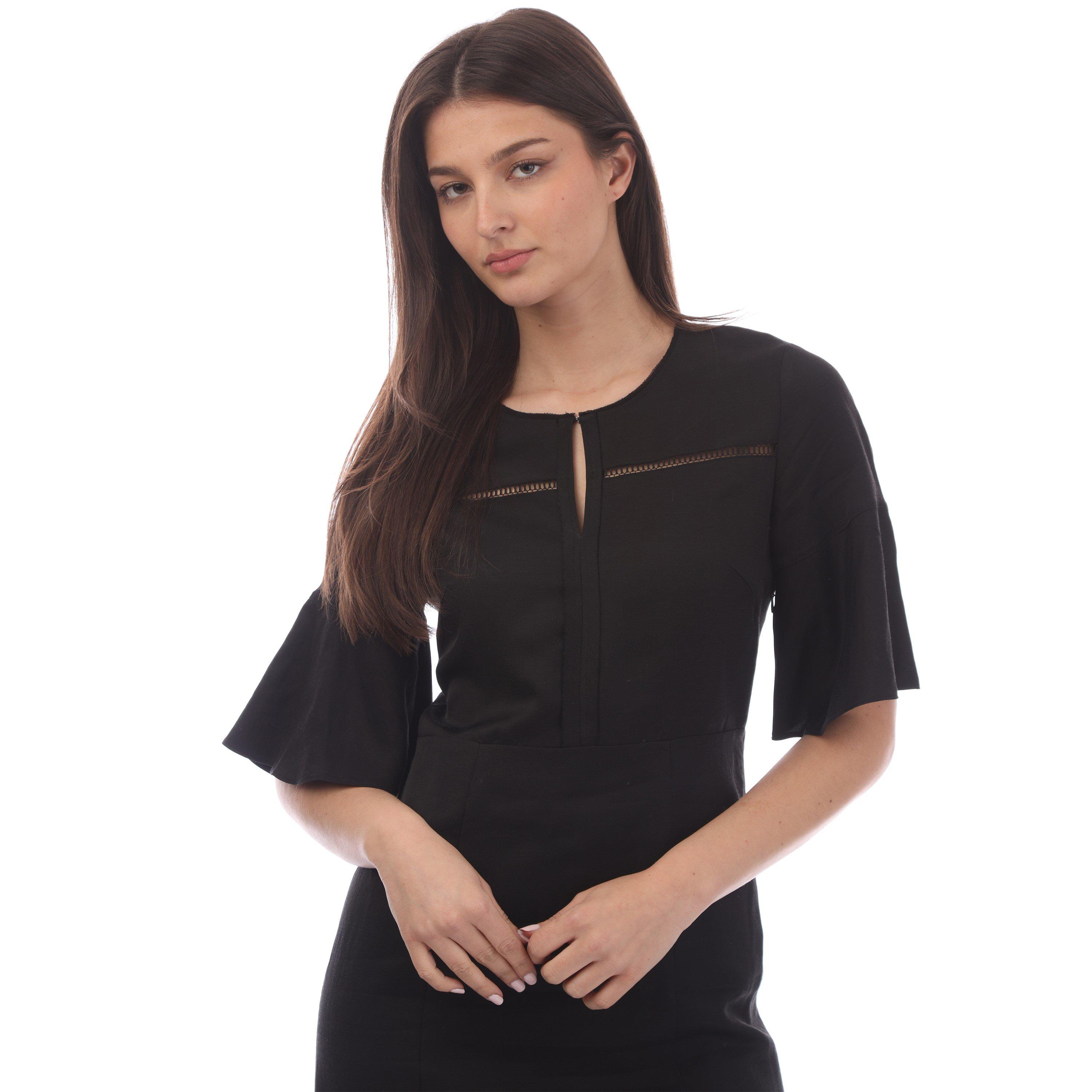 Black - Boss - Dileina Skater Design Dress - 5