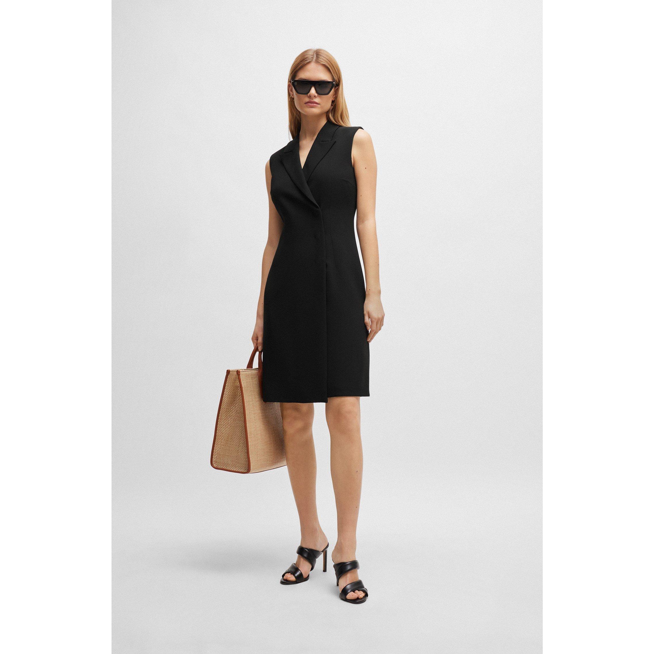 Black - Boss - Dekava Wrap Dress Design - 5