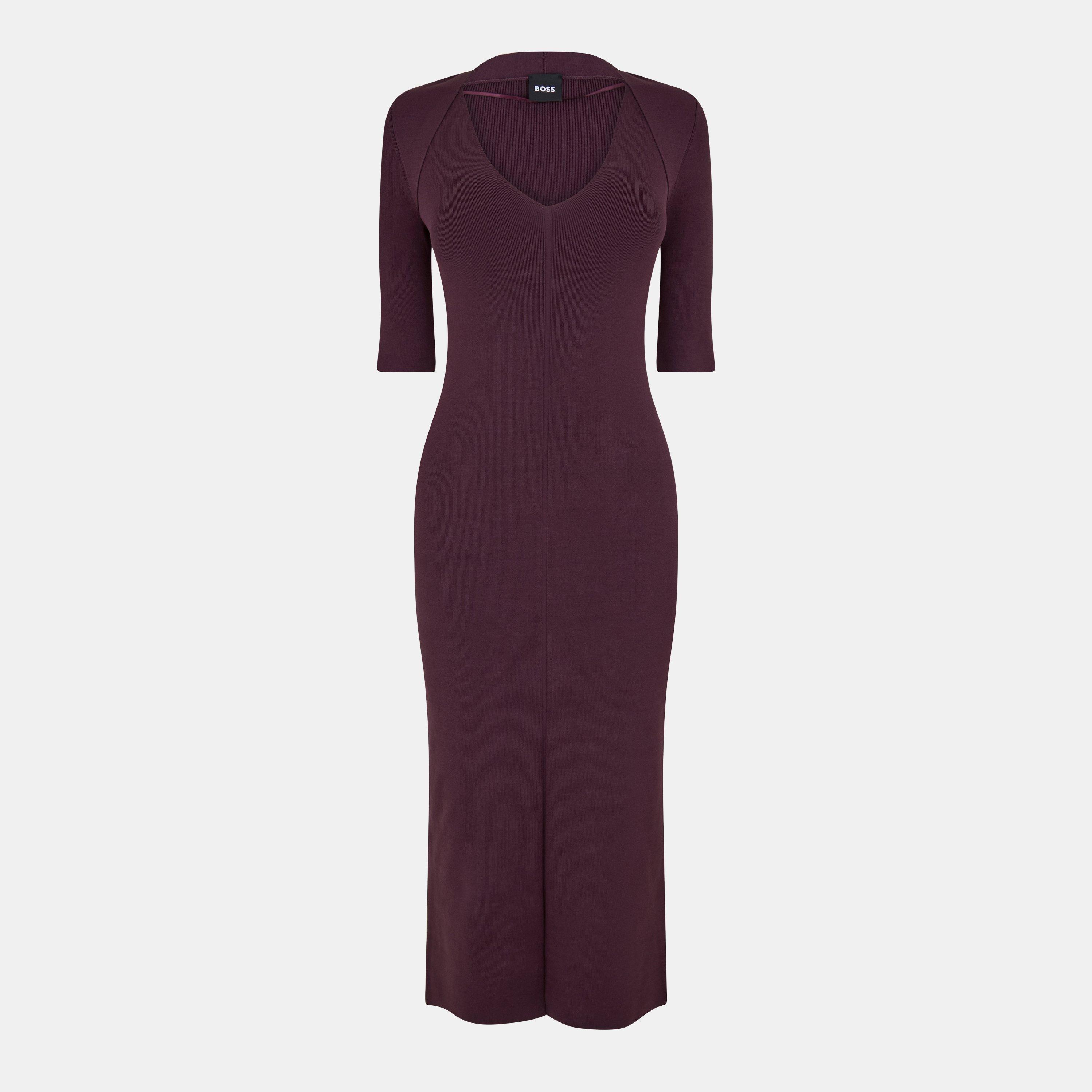Open Red - Boss - Women's Fezanin Bodycon Fit Dress - 1