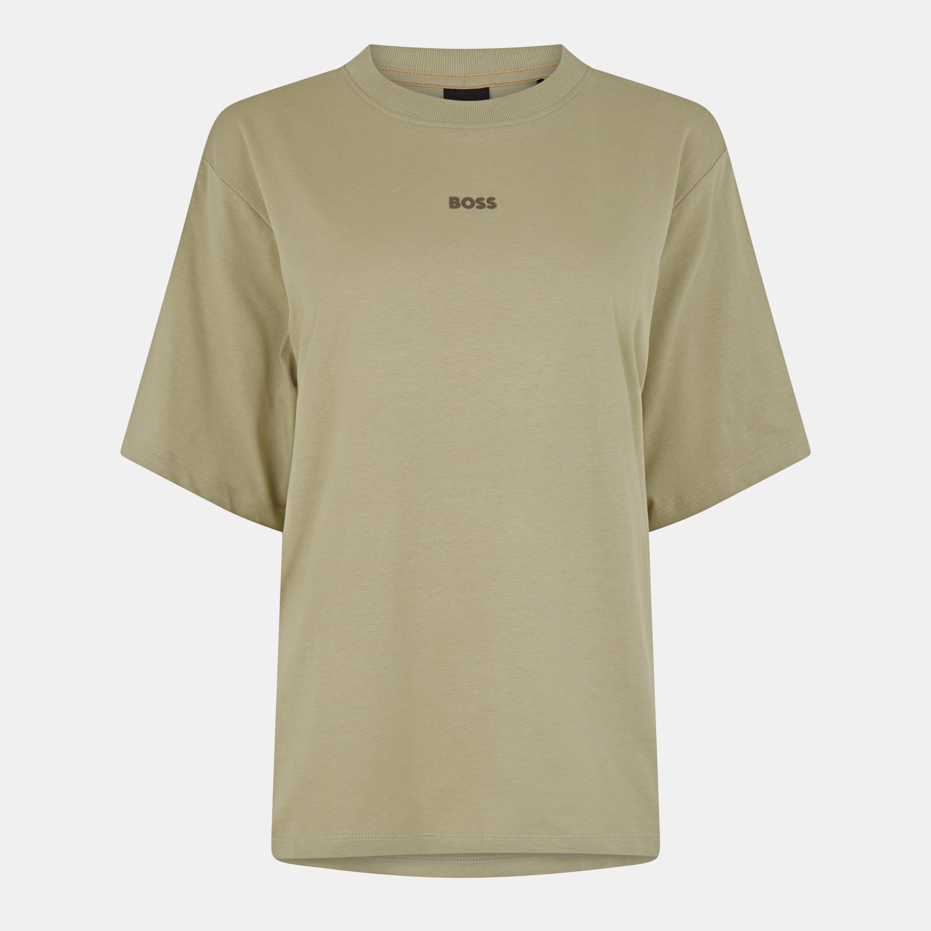 Beige/Khaki - Boss - Women's Small Logo T-Shirt - 1