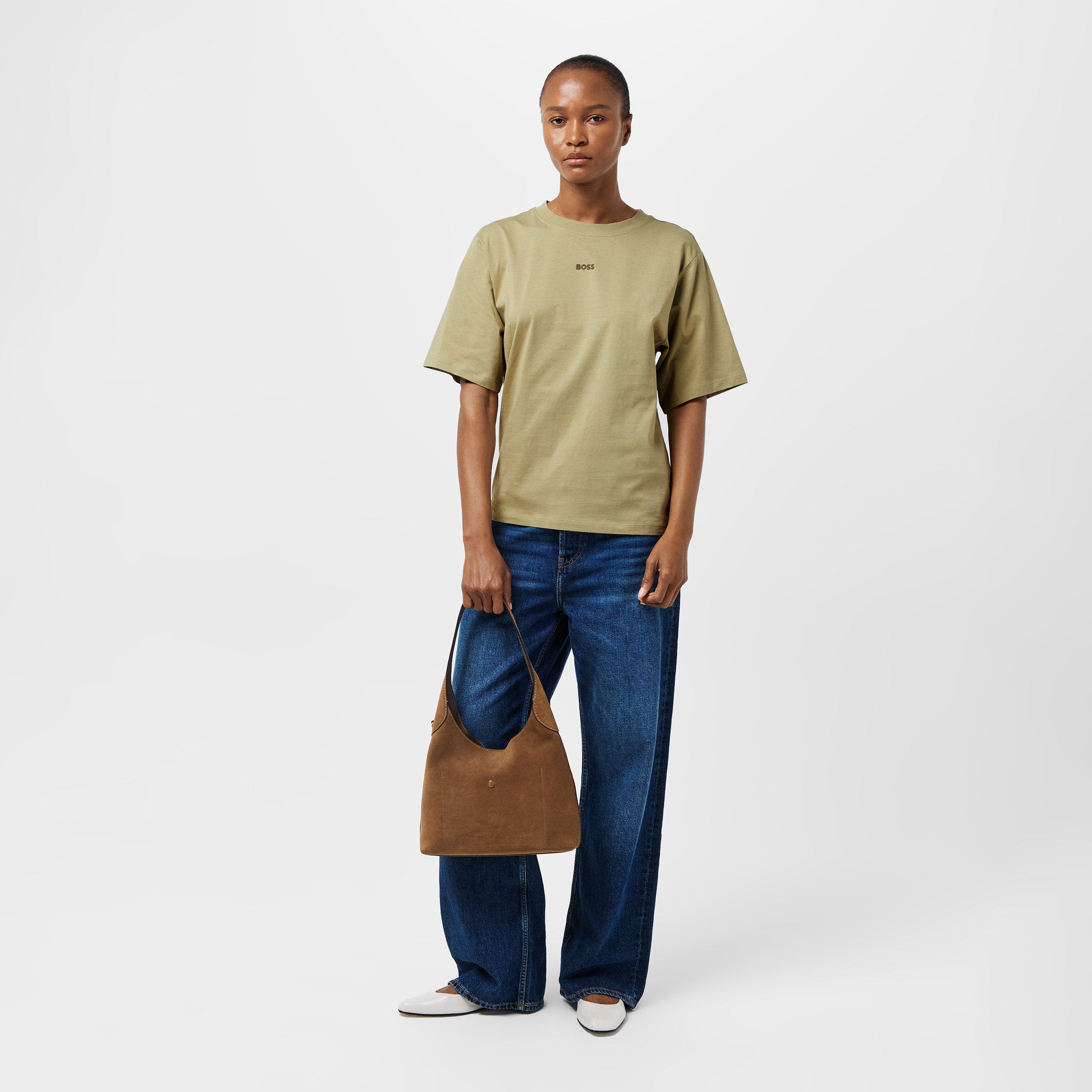 Beige/Khaki - Boss - Women's Small Logo T-Shirt - 6