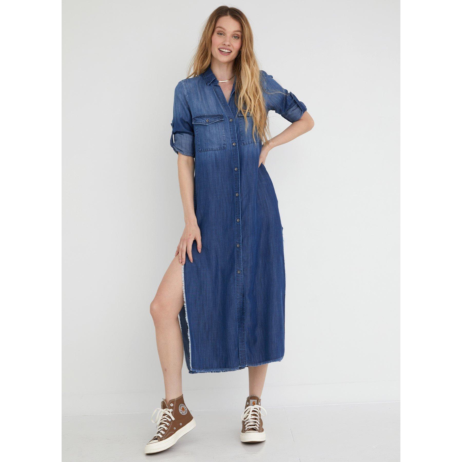 Dark Ombre - Bella Dahl - Women's Shirt Dress - 2