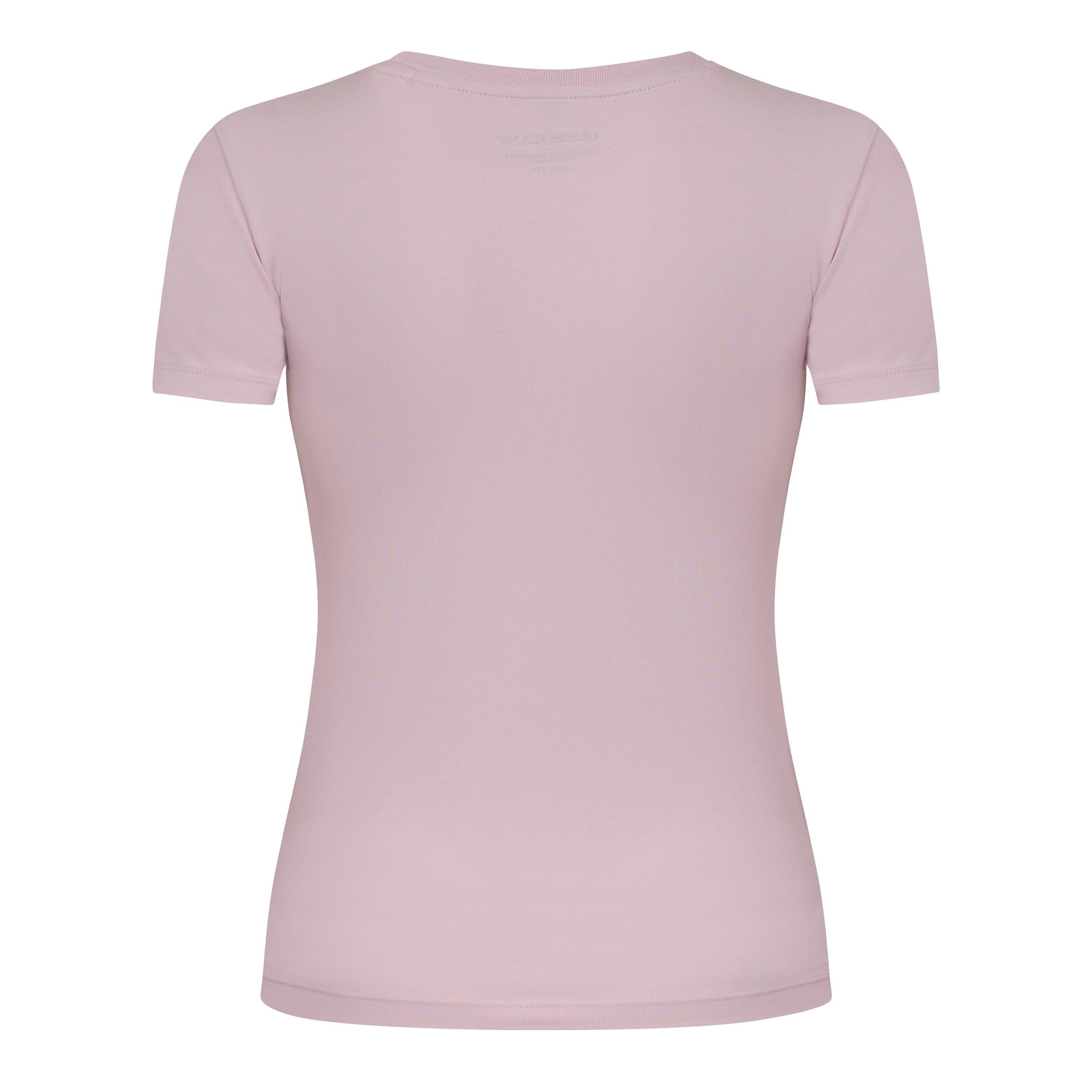 Romantic Lilac - Guess - Women's Star Print Slim Fit T-Shirt - 2