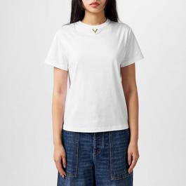 Valentino V Detail Cotton T Shirt