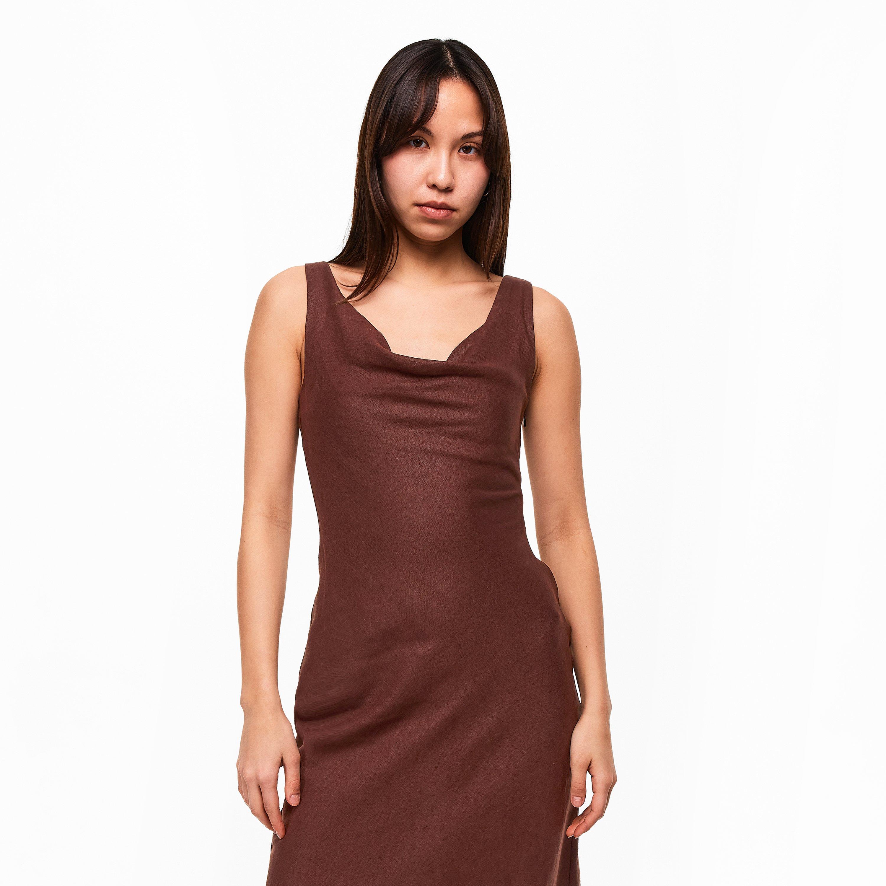 Carob - Faithfull The Brand - Women's Paloma Maxi Long Maxi Dress - 3