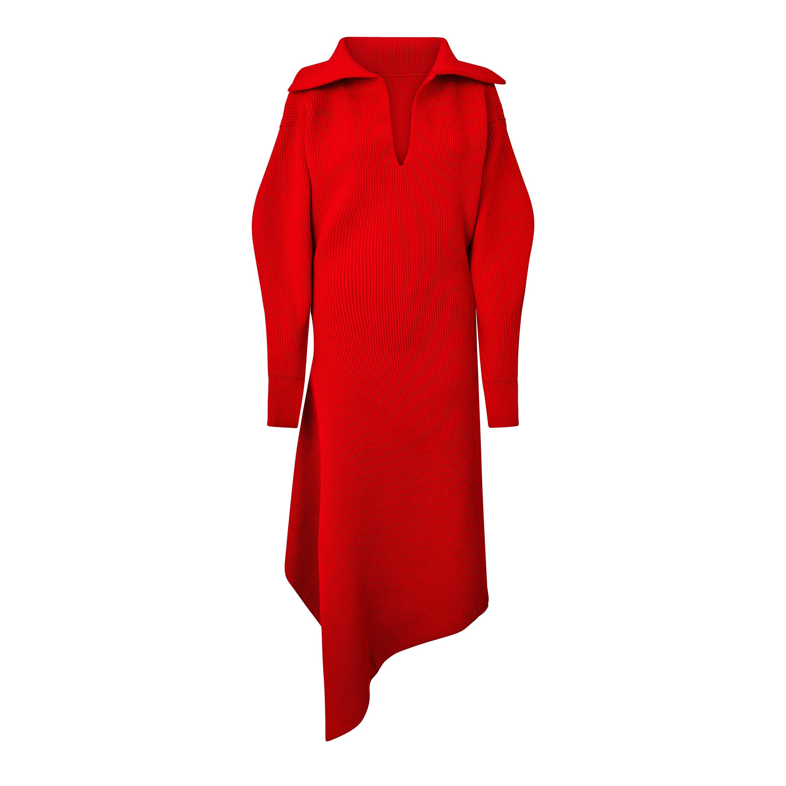Red - GIVENCHY - GIV High Neck Slashe Ld64 - 1