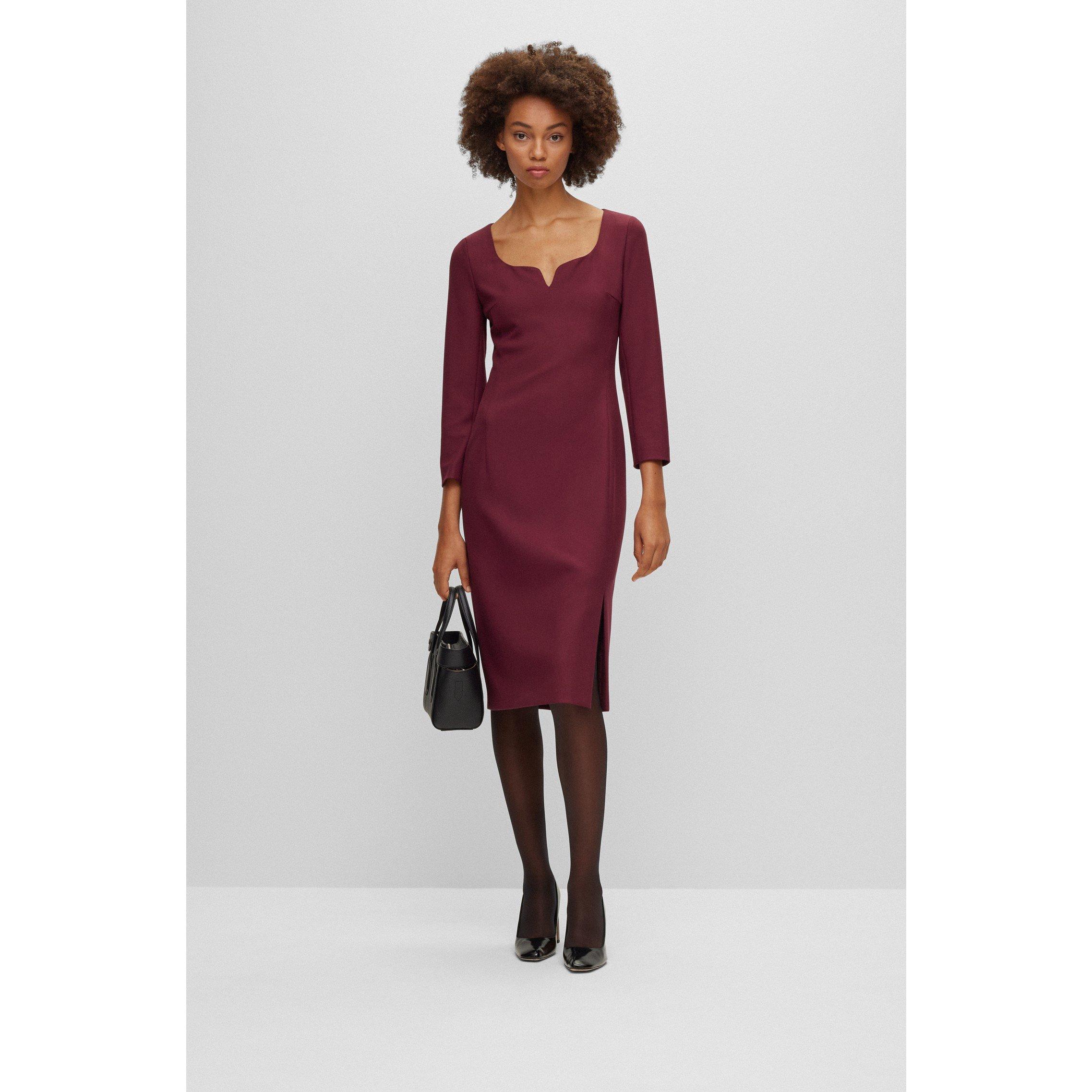 Open Red - Boss - Women's Dihera1 Wrap Dress - 2