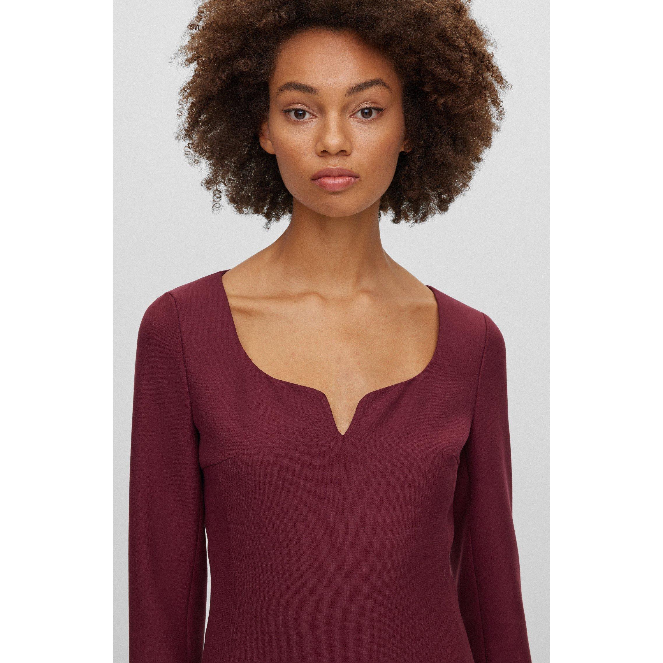 Open Red - Boss - Women's Dihera1 Wrap Dress - 4
