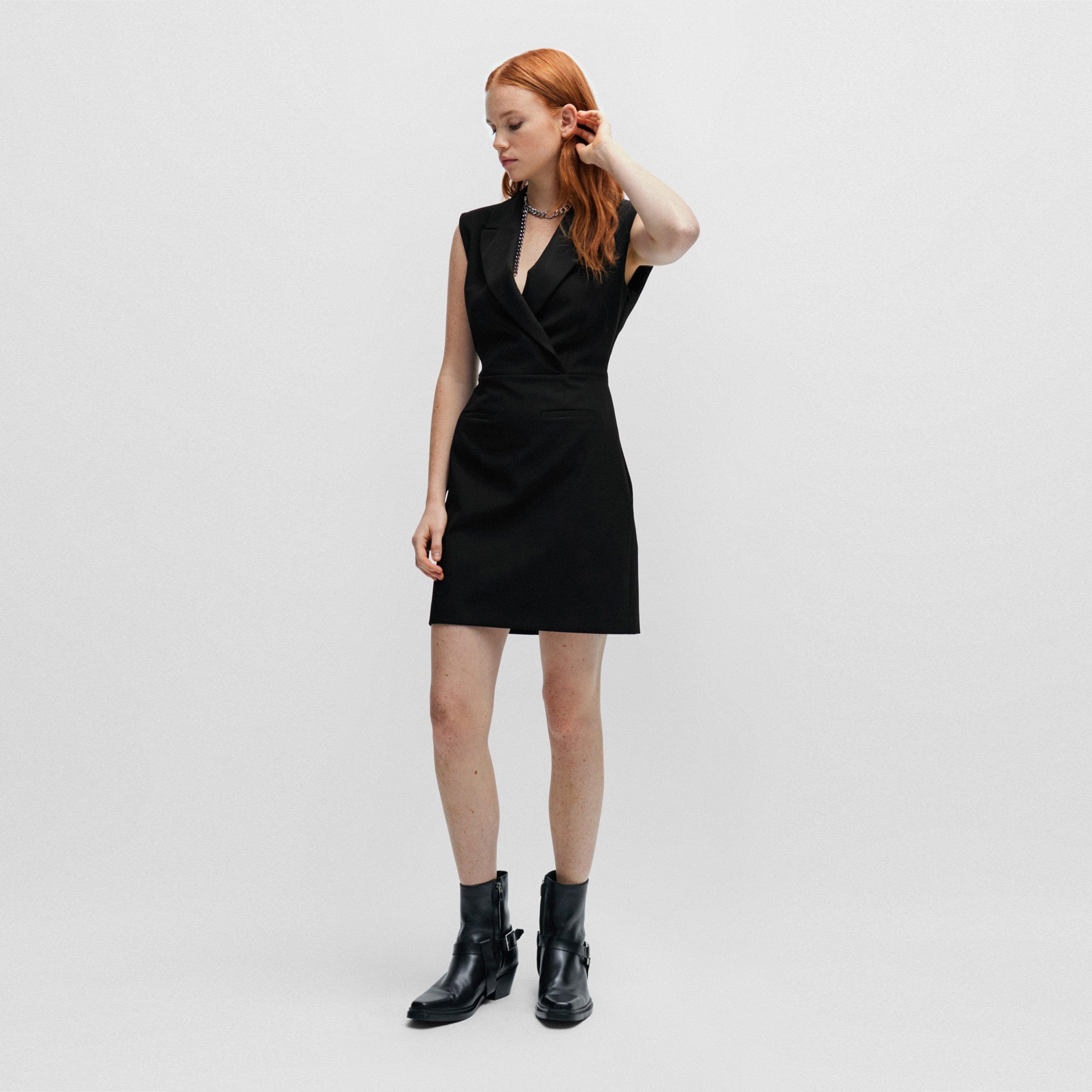 Black - Hugo - Women's Kamilias Wrap Dress - 3