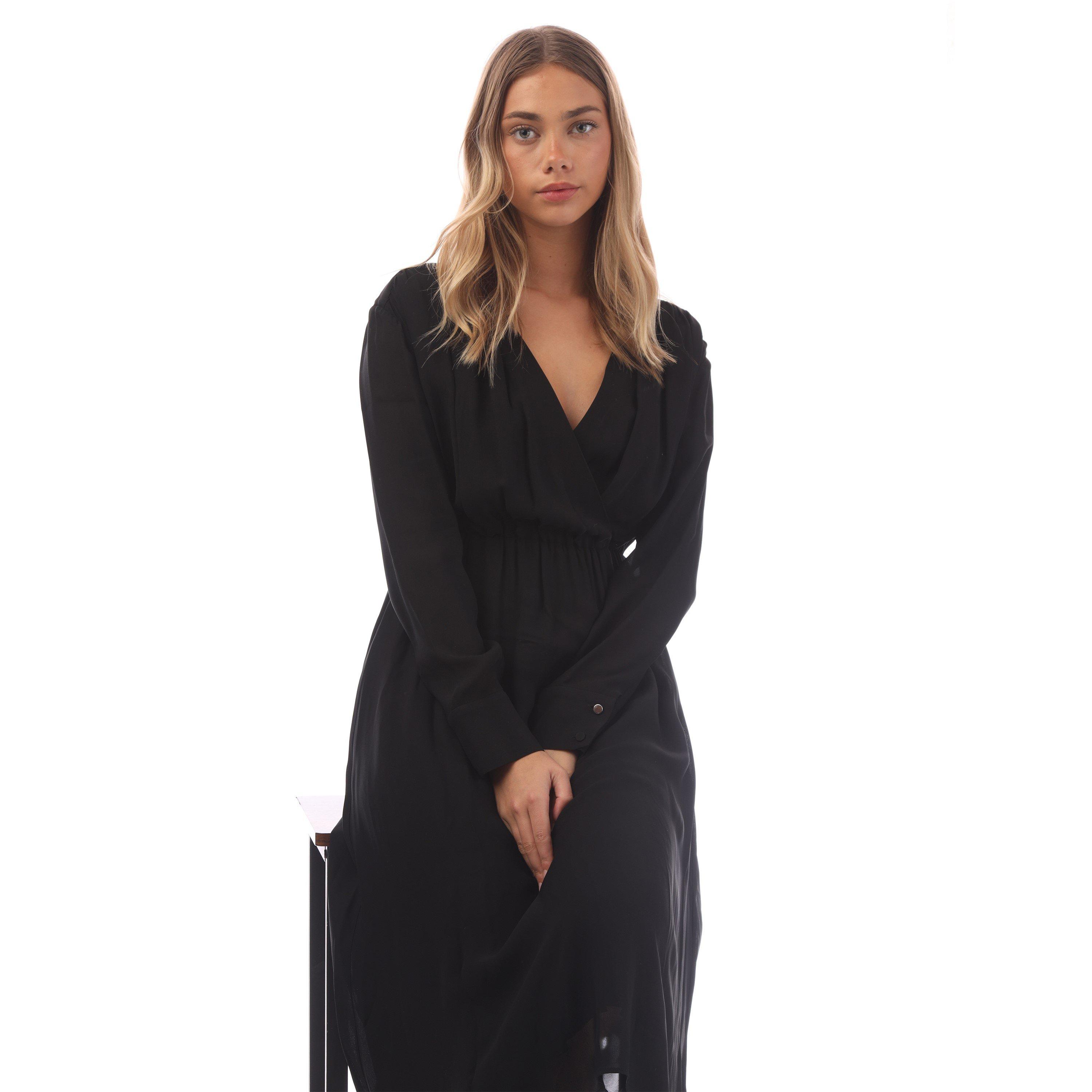 Black - Boss - Women's Dagatta Wrap Dress - 4