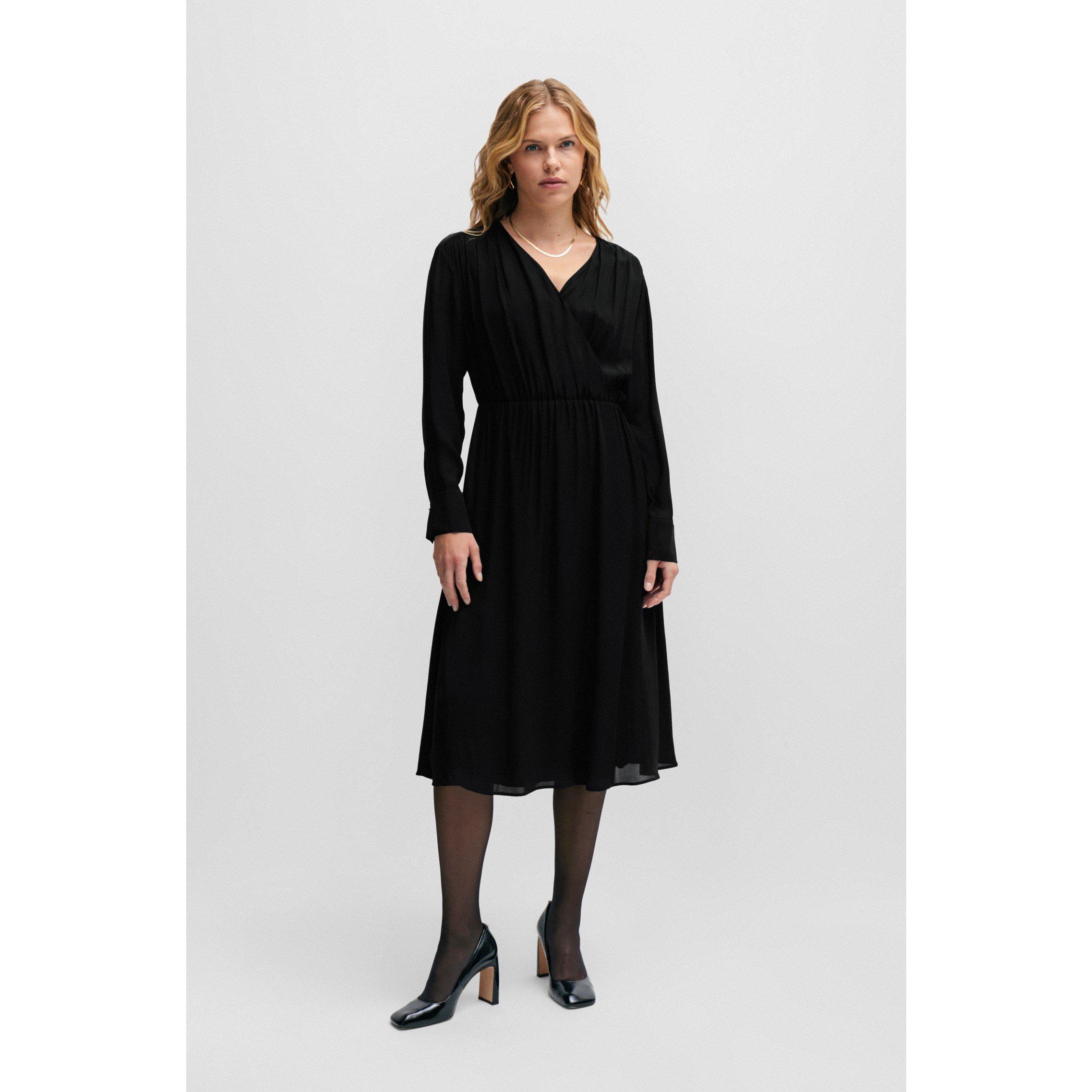 Black - Boss - Women's Dagatta Wrap Dress - 5
