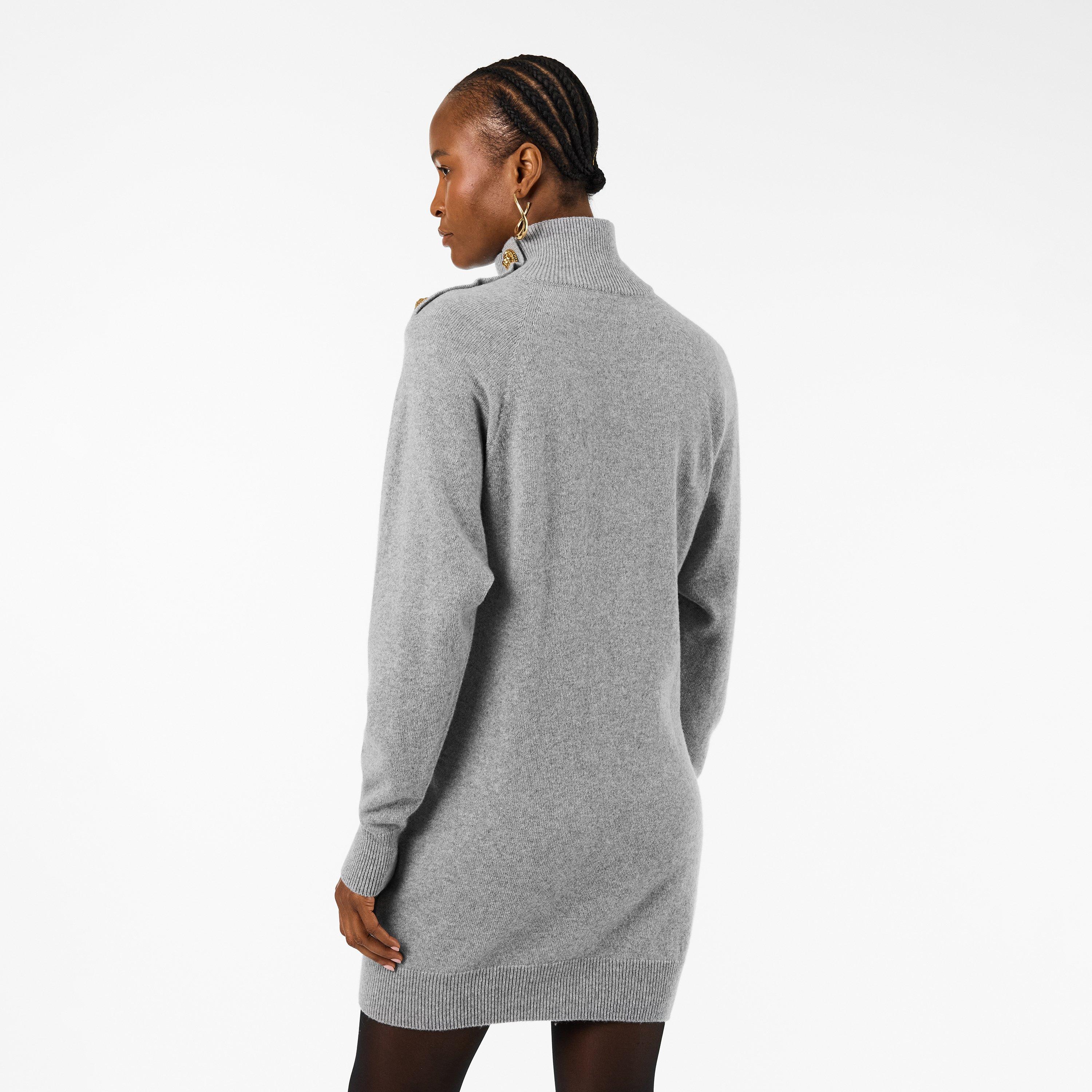 Gris Chiné - Balmain - Women's Mini Dress - 4