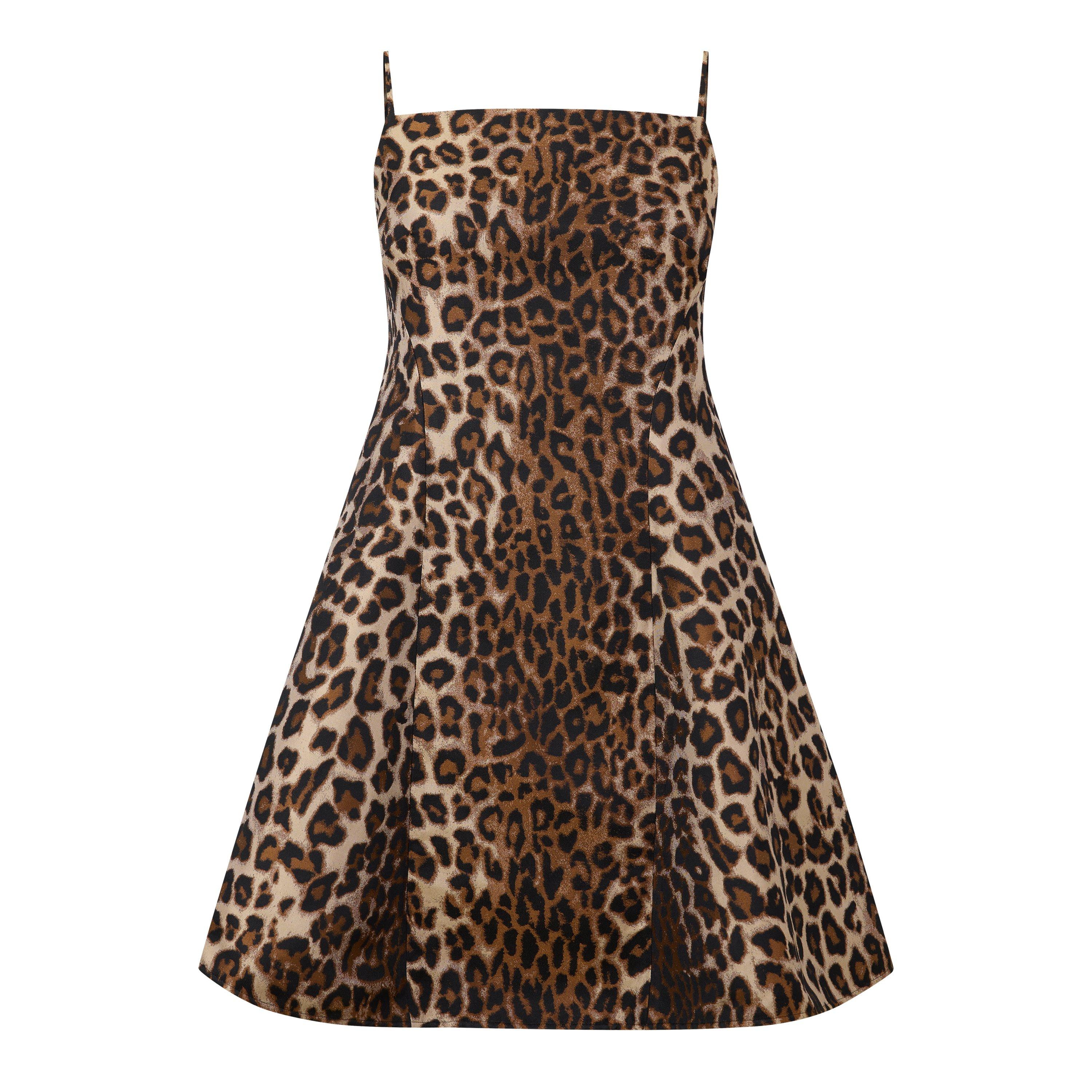 Brown - GIVENCHY - GIV Leopard Dress Ld64 - 1