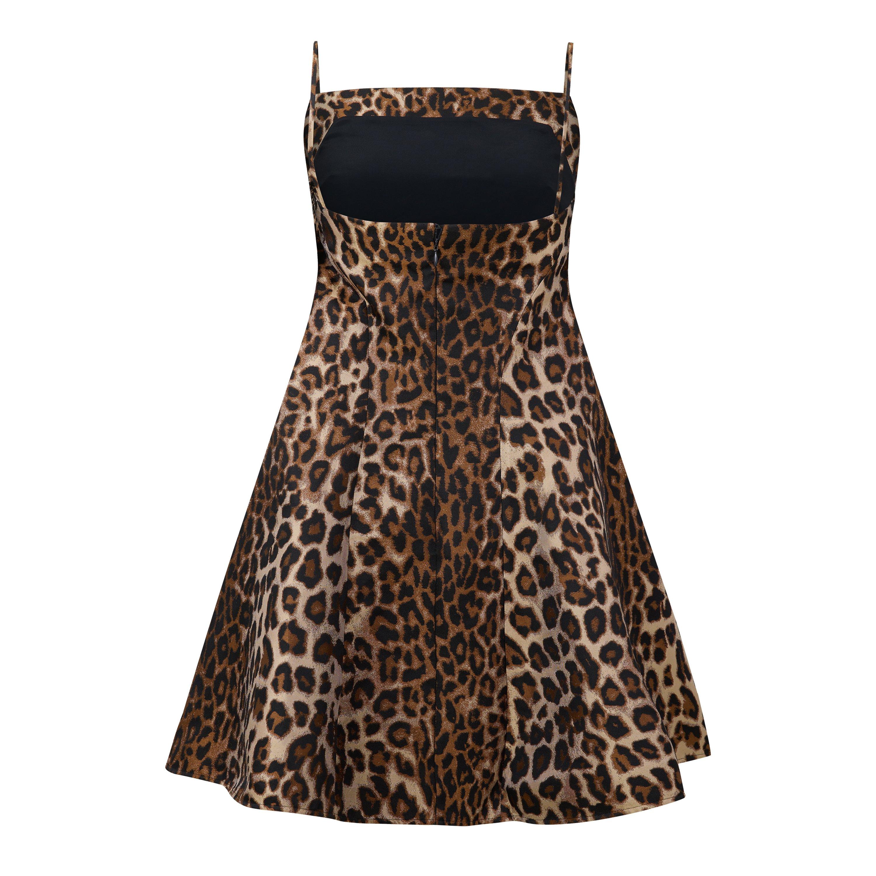 Brown - GIVENCHY - GIV Leopard Dress Ld64 - 2