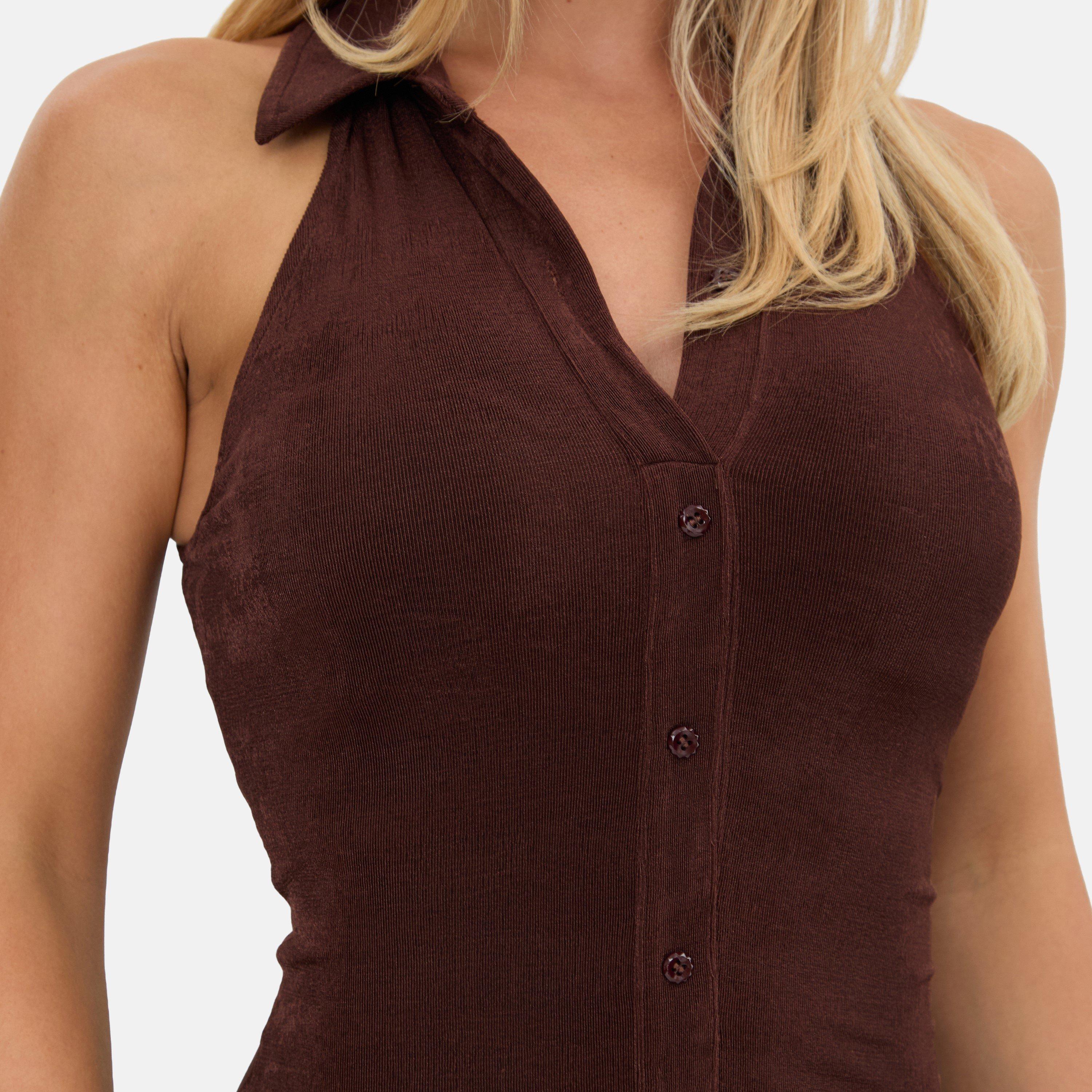 Chocolate - I Saw It First - Slinky Maxi Dress - 4