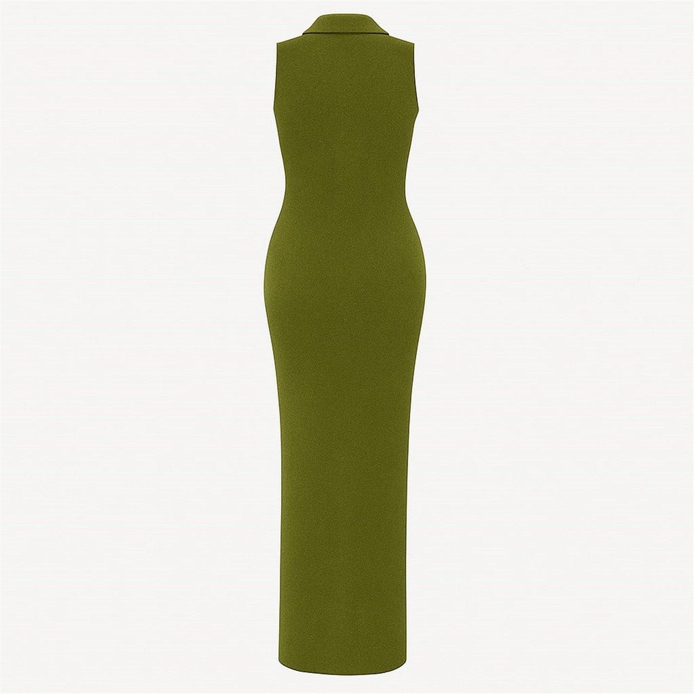 Khaki - I Saw It First - Slinky Maxi Dress - 3