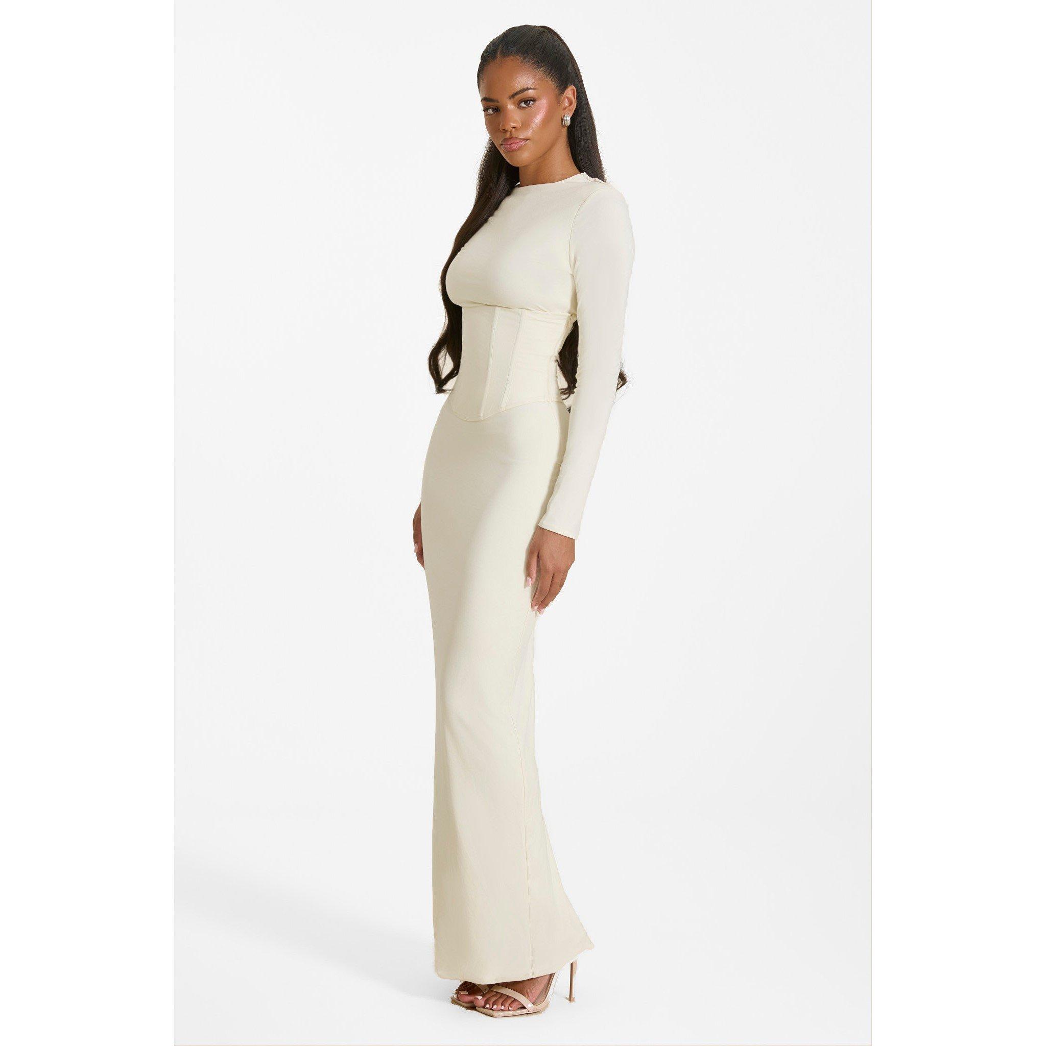 Cream - Mars The Label - MTL Sandra LS Maxi Ld64 - 2
