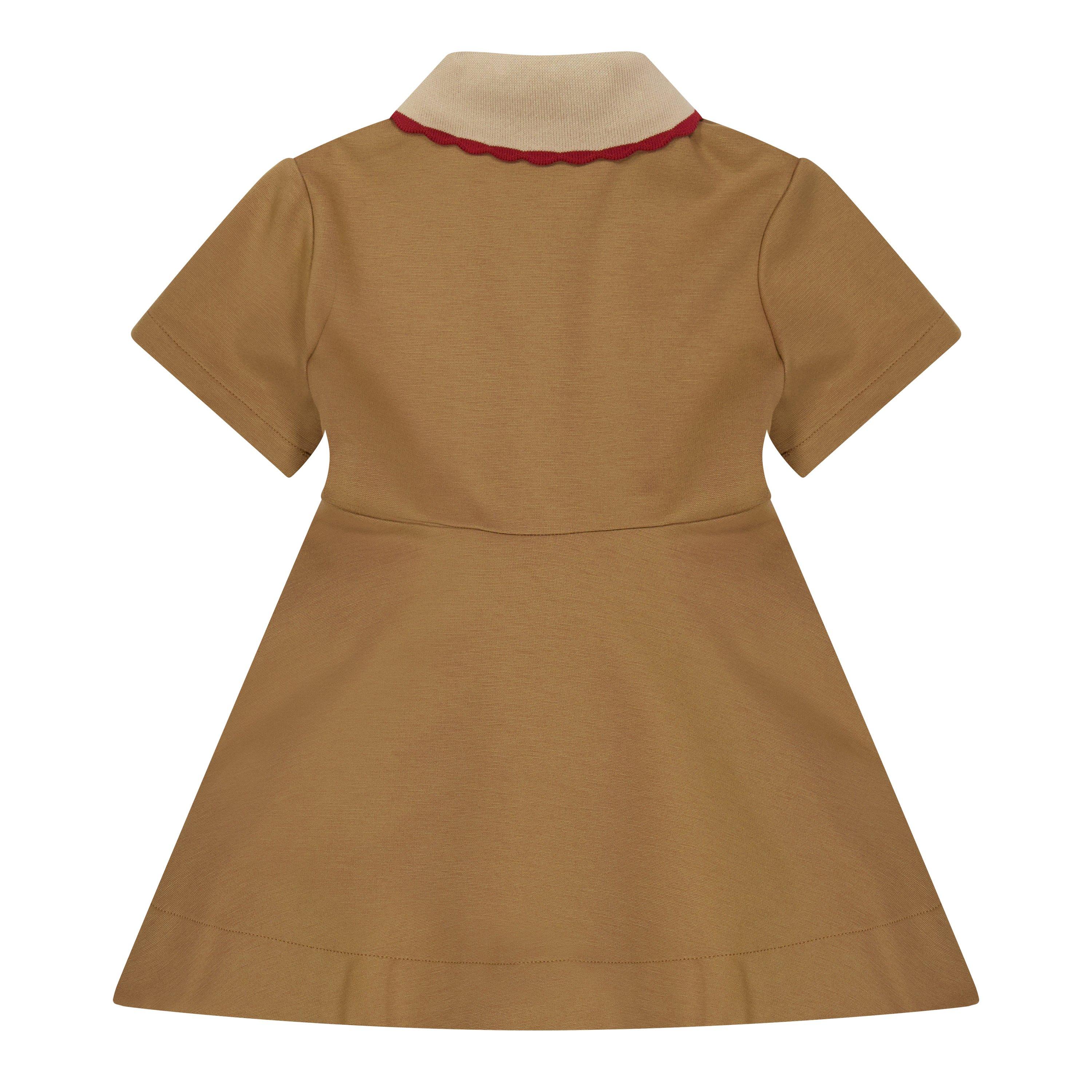 Camel F0QU5 - Fendi - Kids' Logo Polo Dress - 2