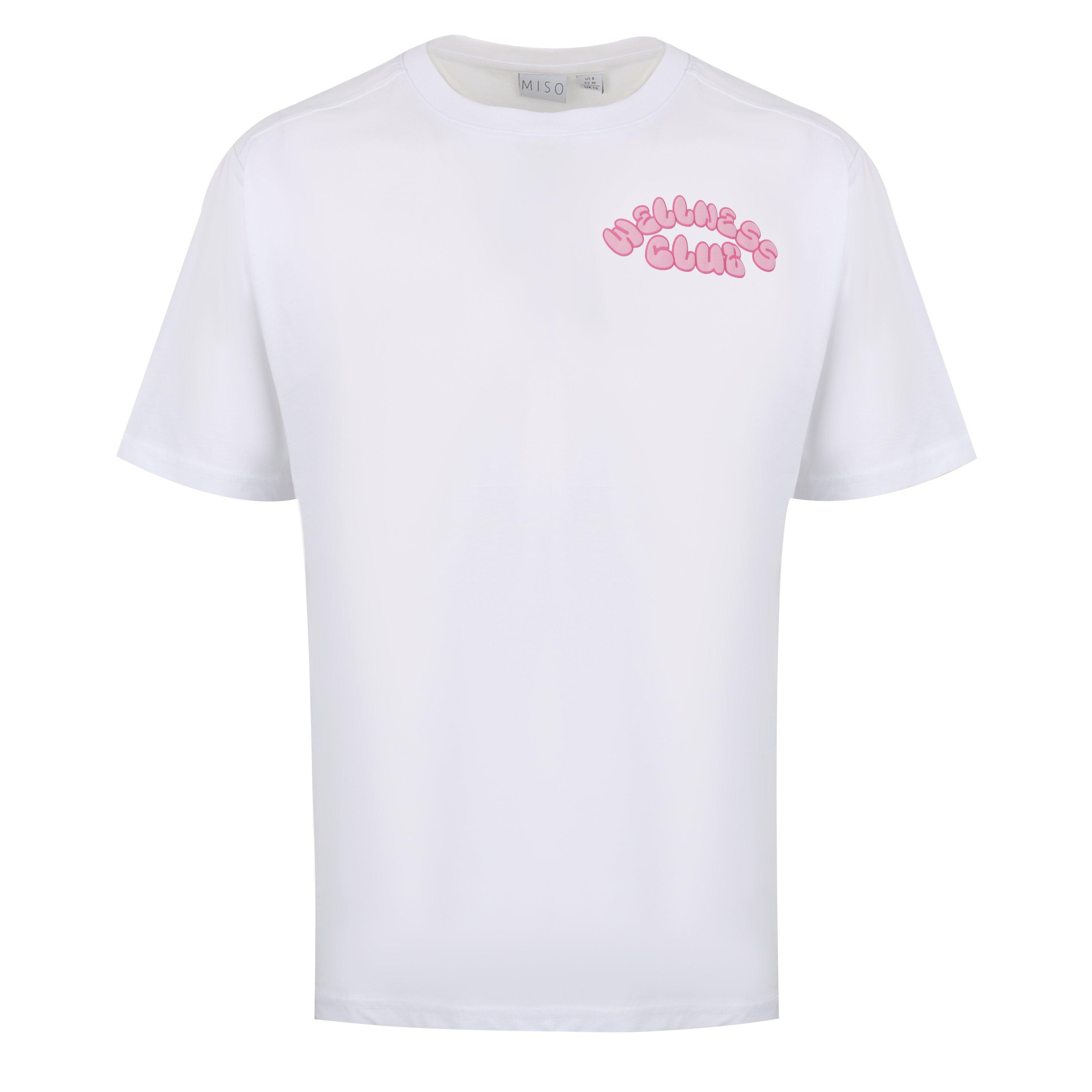 Miso Women's Bubble Regular Fit T-Shirt - Pink Cherry - 16 (XL)