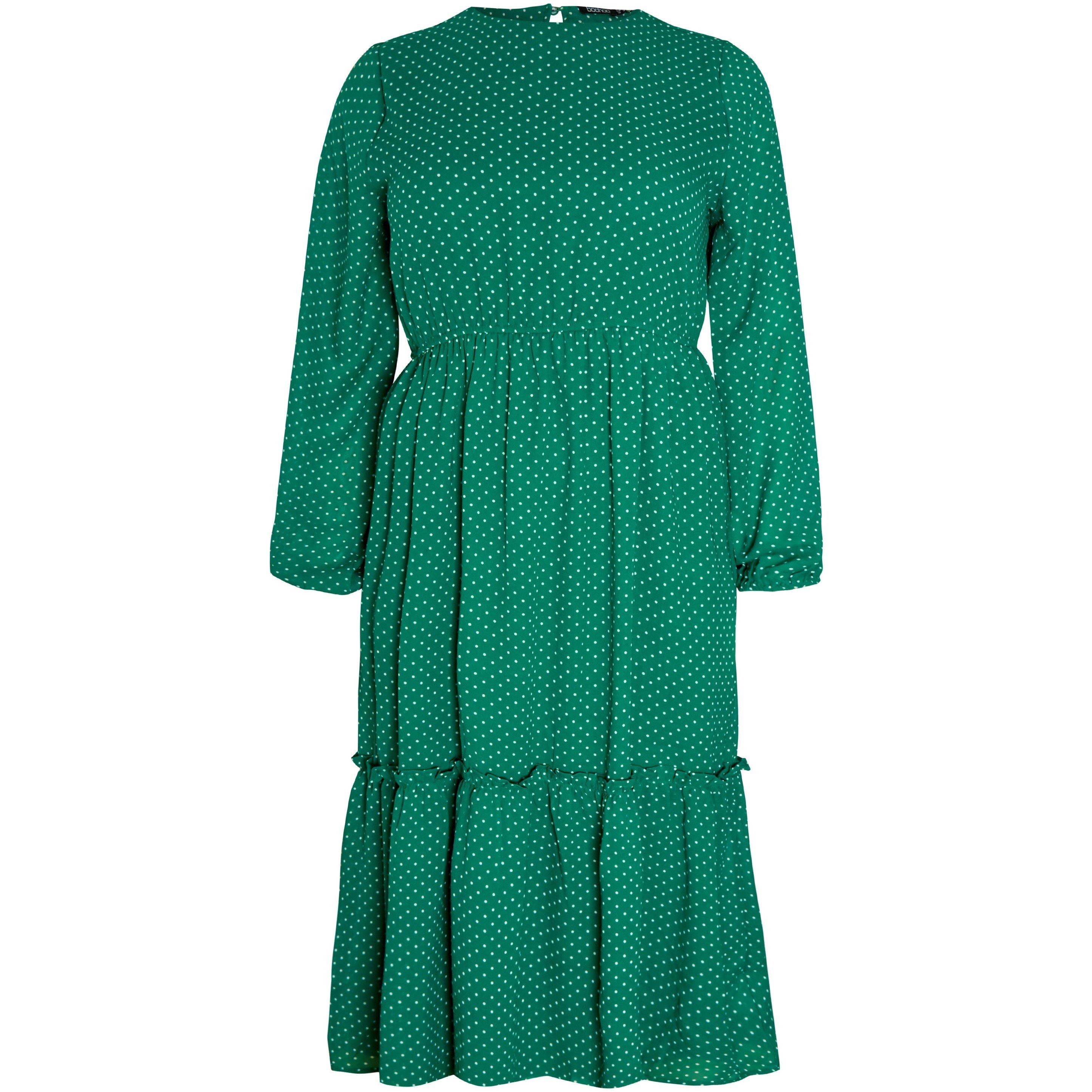 Wednesday Girls  Boho Dress - Green - 28 (7XL)