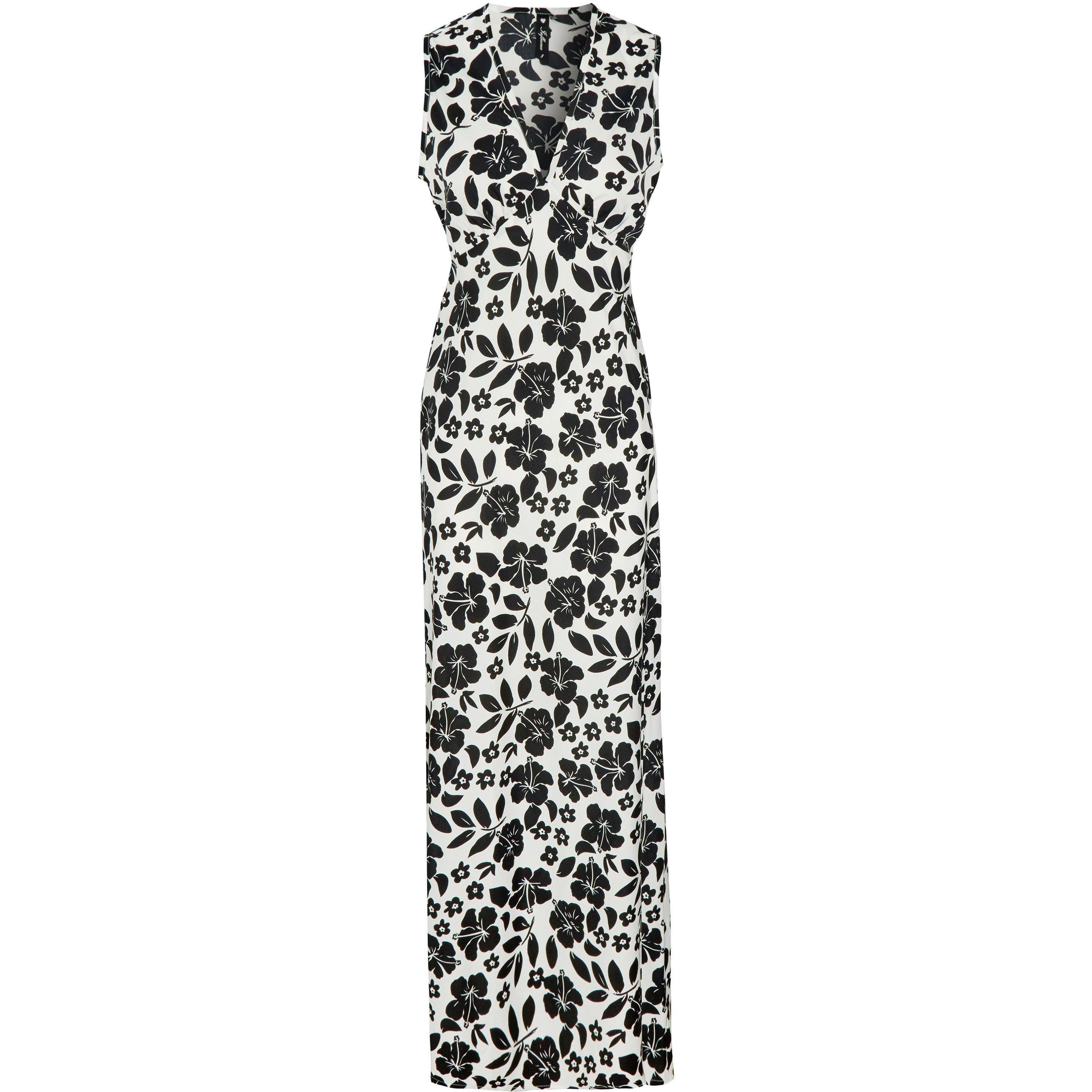Wednesday Girls  V-Neck Maxi Dress - White - 8 (XS)
