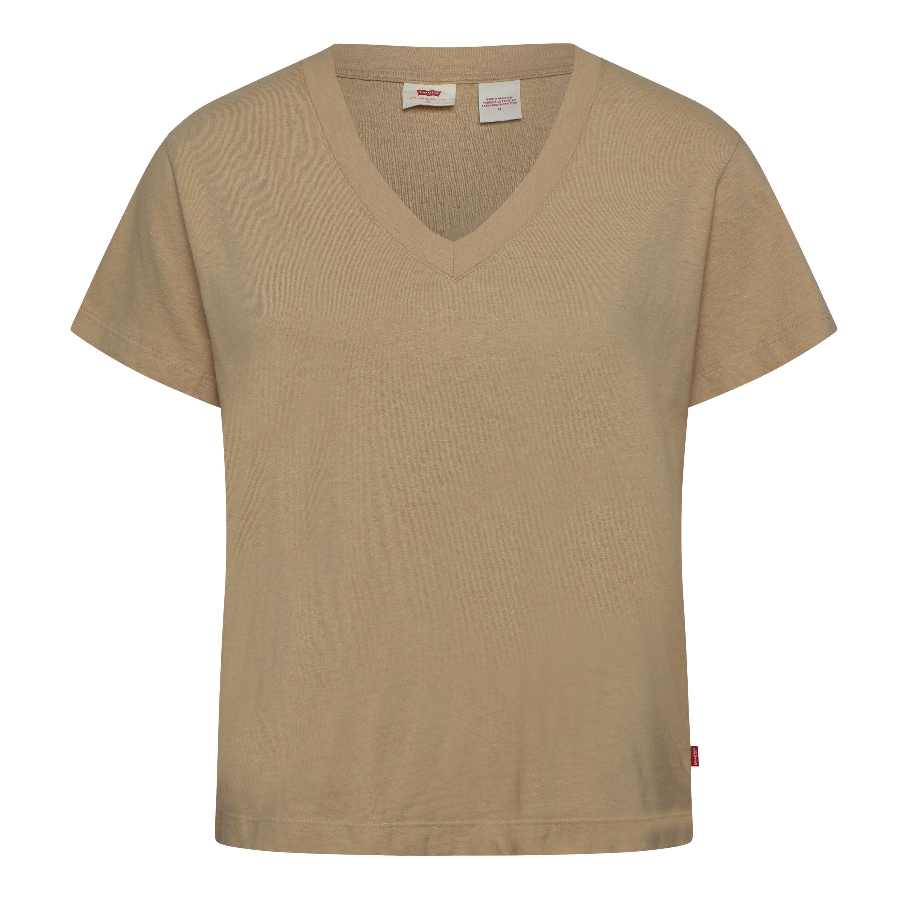 Levis Women's Boxy V-Neck T-Shirt - Safari - 10 (S)