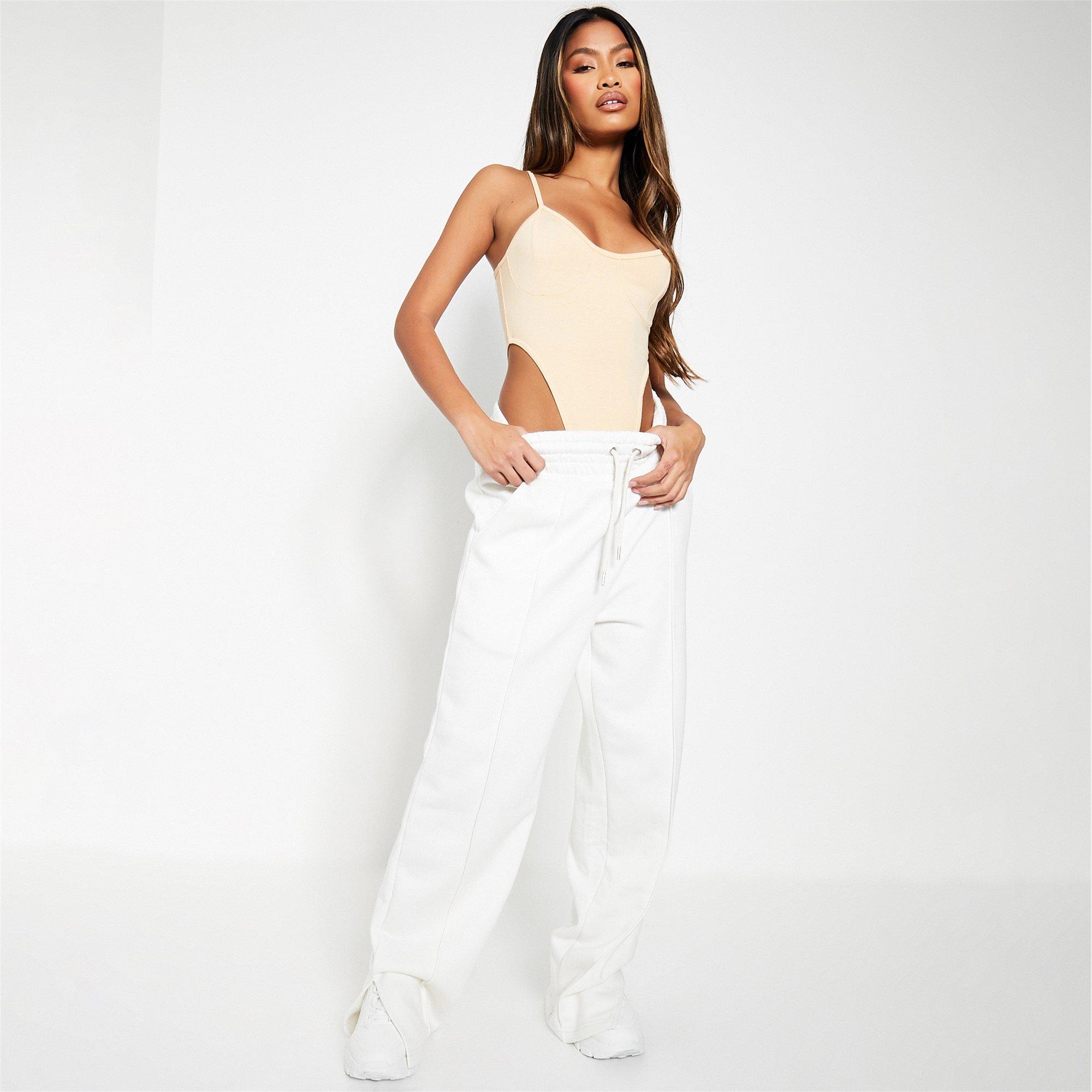 Pierre - I Saw It First - ISAWITFIRST Cotton Elastane Corset Detail High Leg Bodysuit - 4