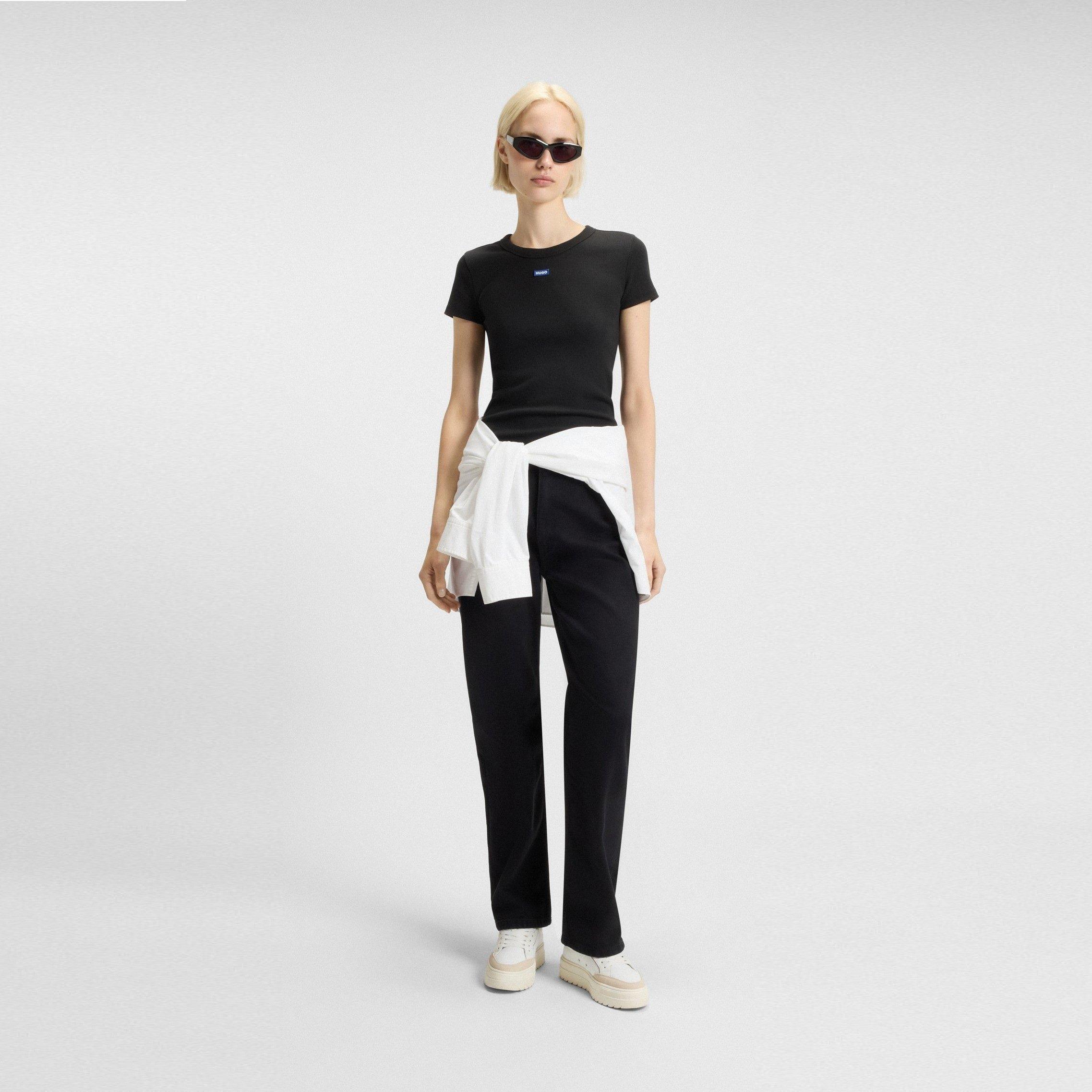 Black - Hugo - Hugo Easy Tee B 10257055 01 - 5